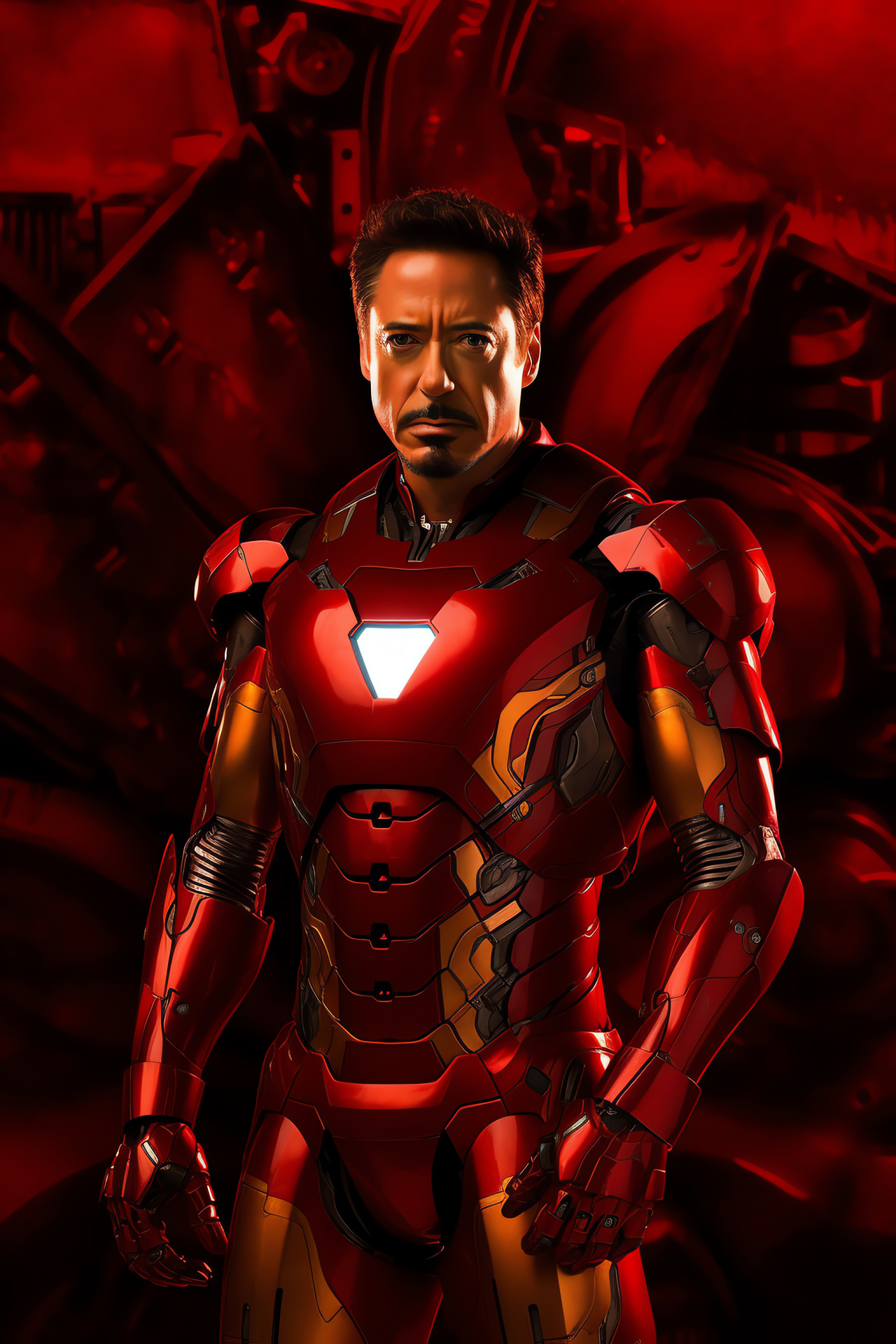 Actor Robert Downey Jr, Iron Man superhero, Armor suit, Marvel Comics character, Action film franchise, HD Phone Image