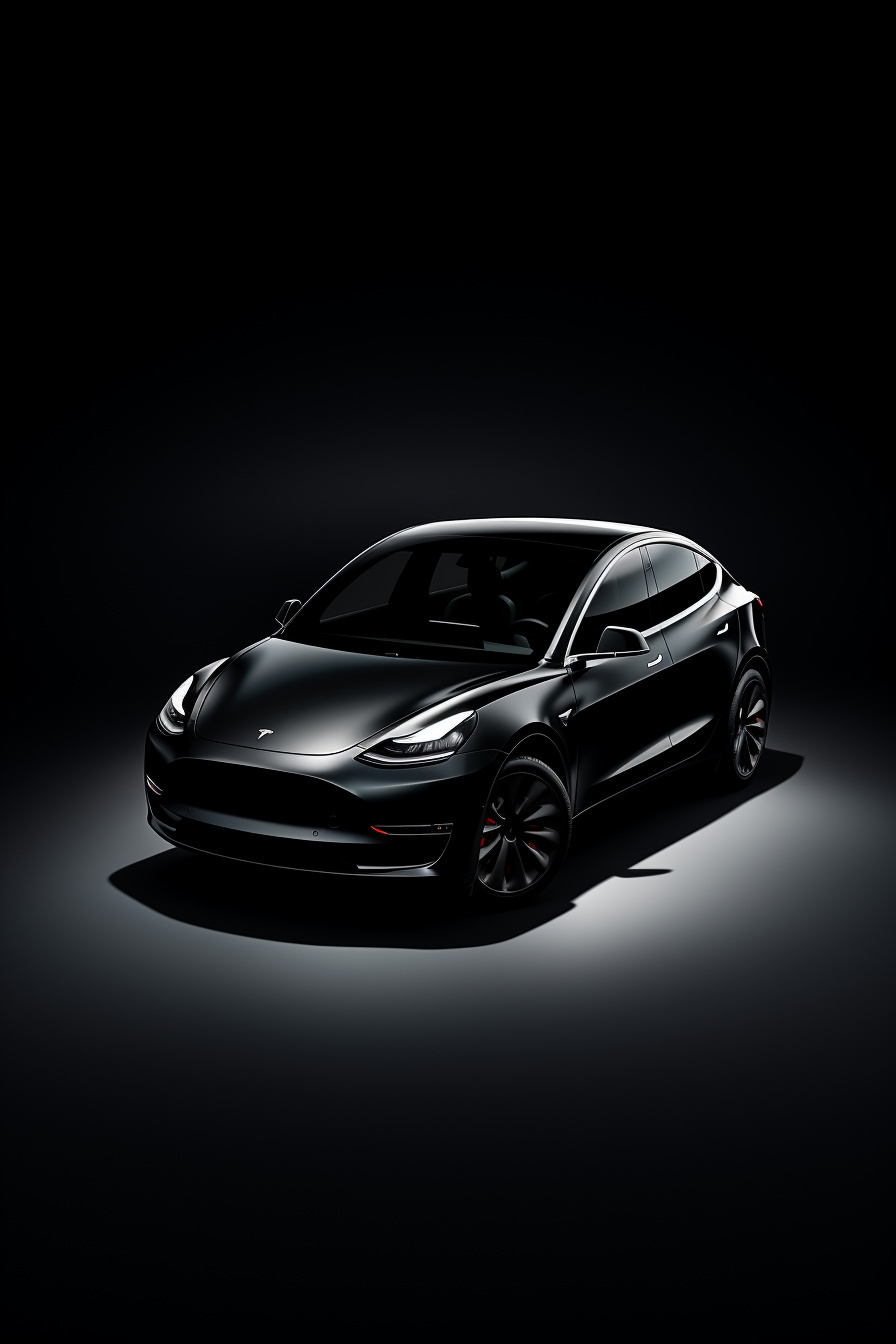 Tesla Model Y Long Range, Efficient crossover, EV design, Dark theme, Automotive innovation, HD Phone Image