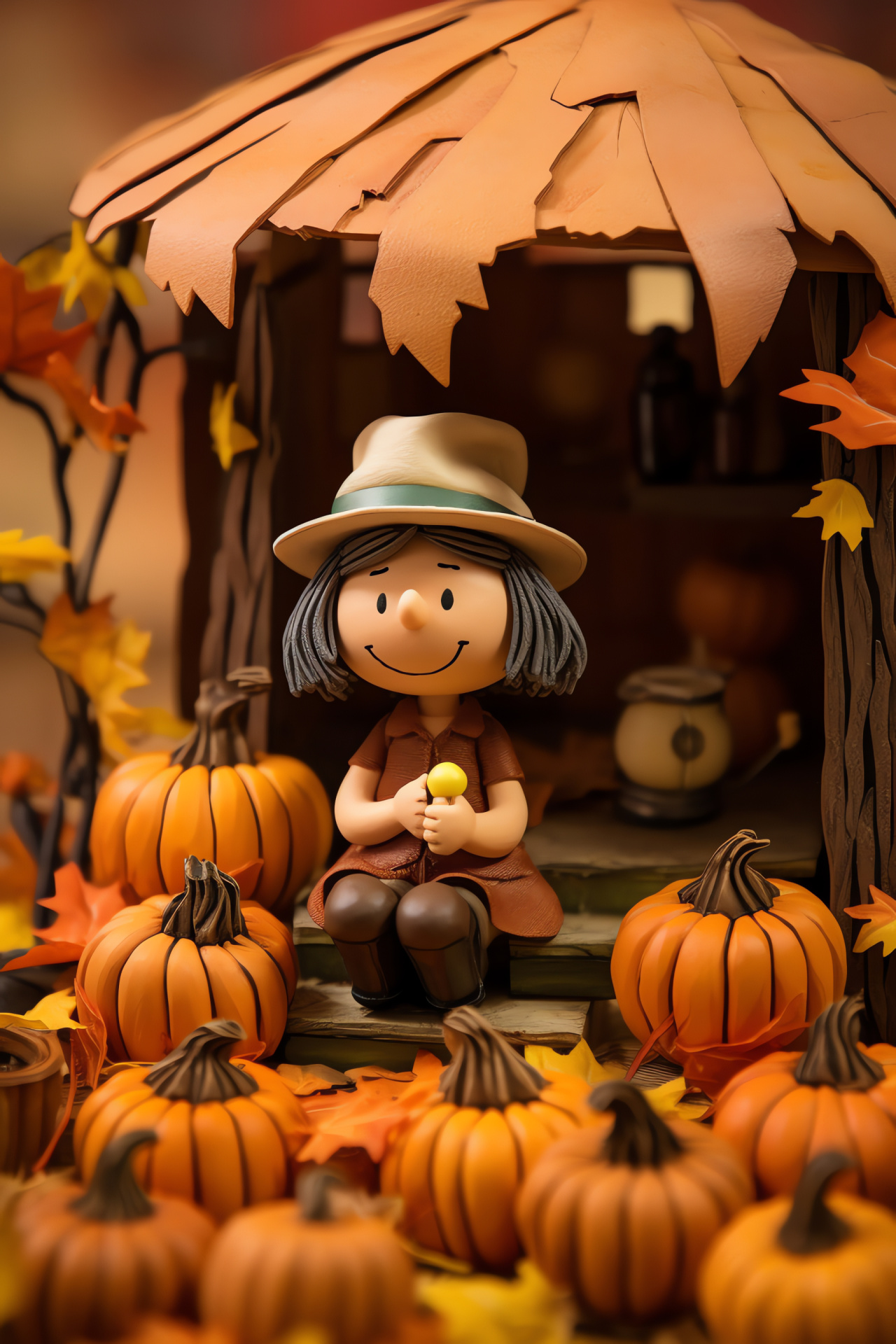 Peanuts Thanksgiving, Autumn counseling, Festive booth, Neighborhood advice, Season's reflections, HD Phone Wallpaper