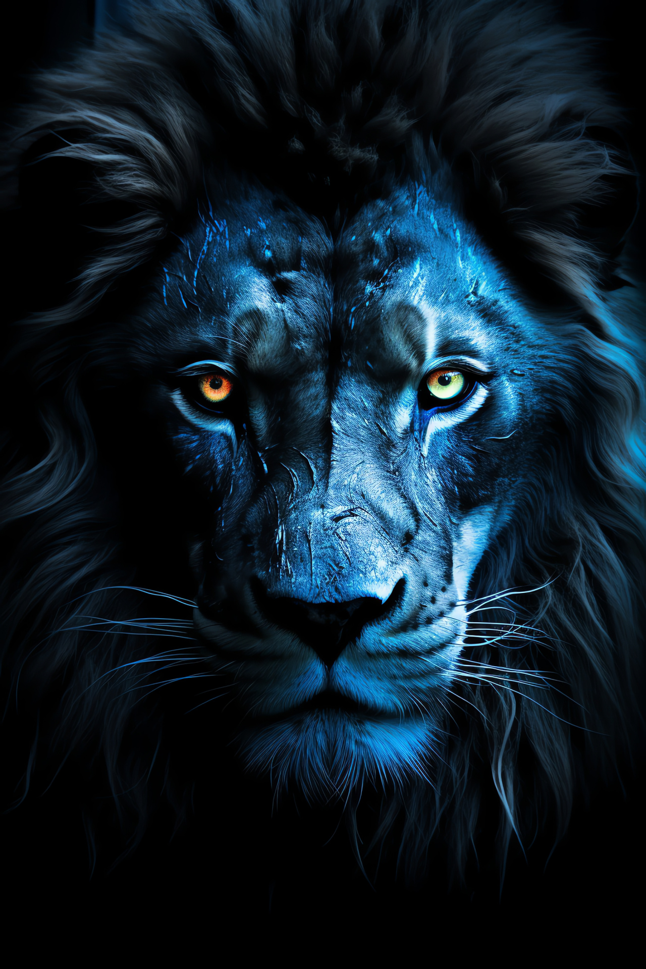 Fantasy icon Aslan, King of Narnia, Vivid close-up, Enchanting visage, Magical tale, HD Phone Wallpaper