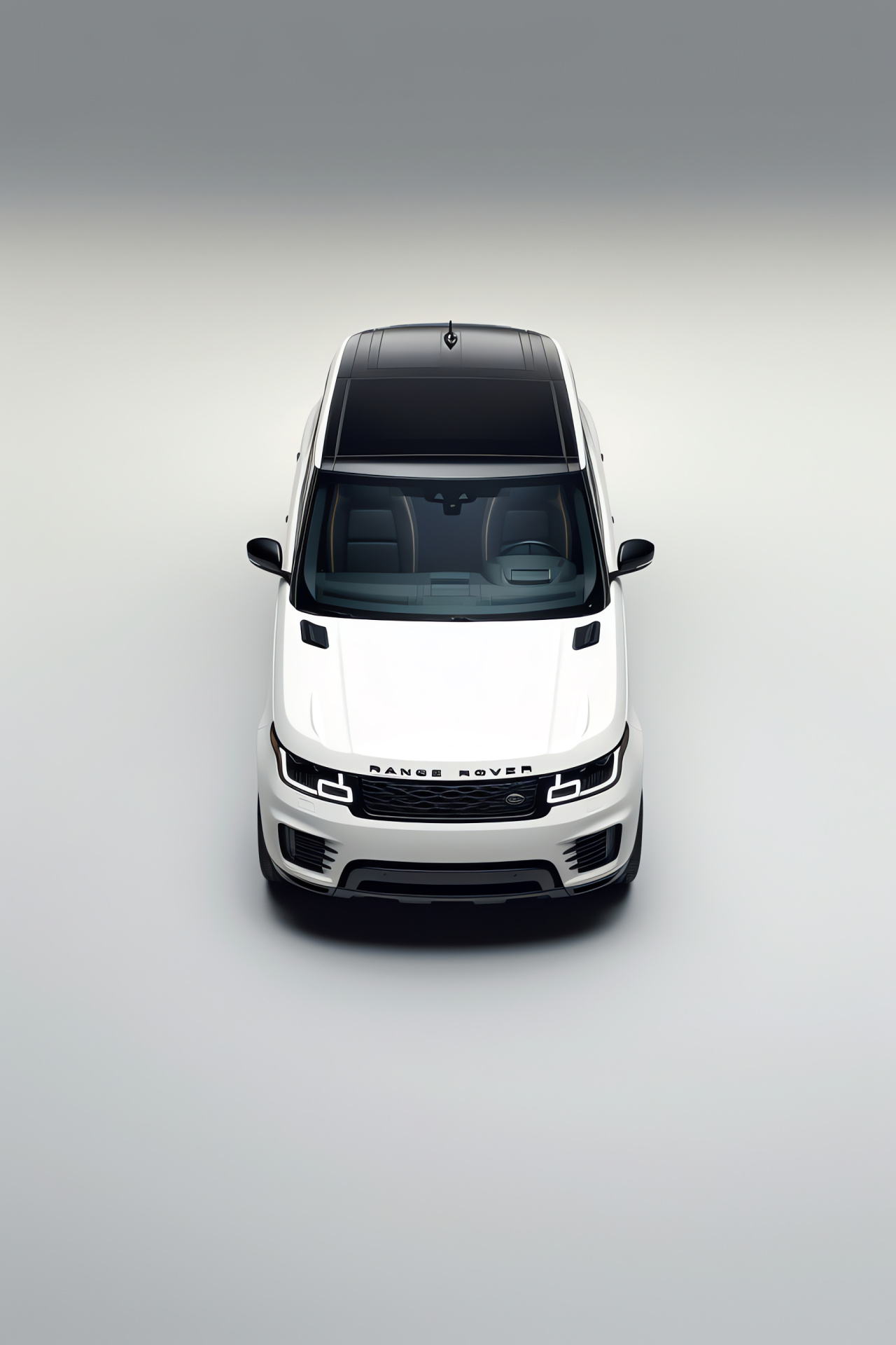 Range Rover Sport 2018, Elevated view, Contrasting minimalist design, Monochrome palette, Refined elegance, HD Phone Wallpaper