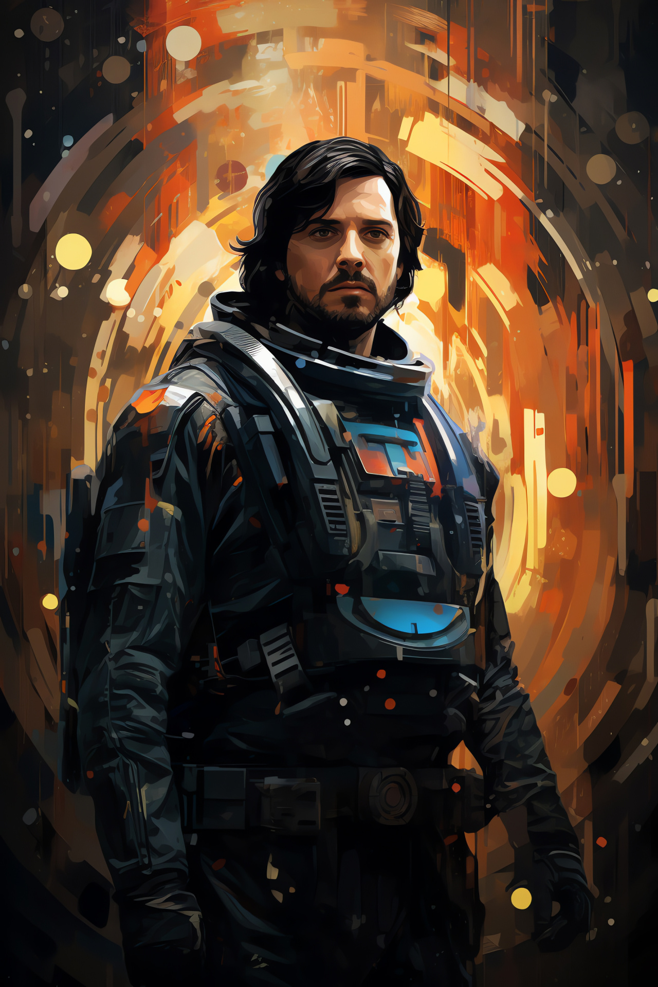 Cassian Andor ready, Alliance spy, Rebel mission, Precision weapon, Sci-fi action film, HD Phone Wallpaper