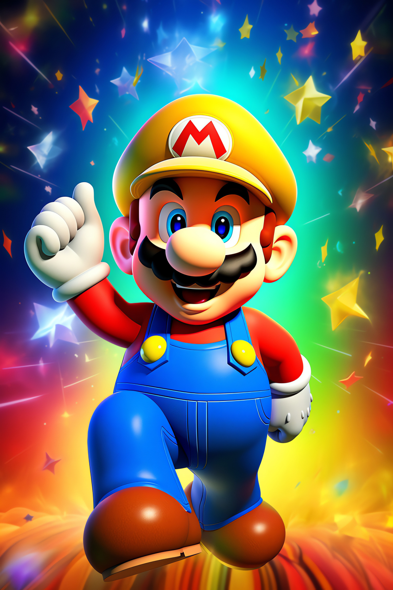 Super Mario, Nintendo mascot, Plumber hero icon, Mushroom Kingdom adventure, Platformer gaming staple, HD Phone Wallpaper