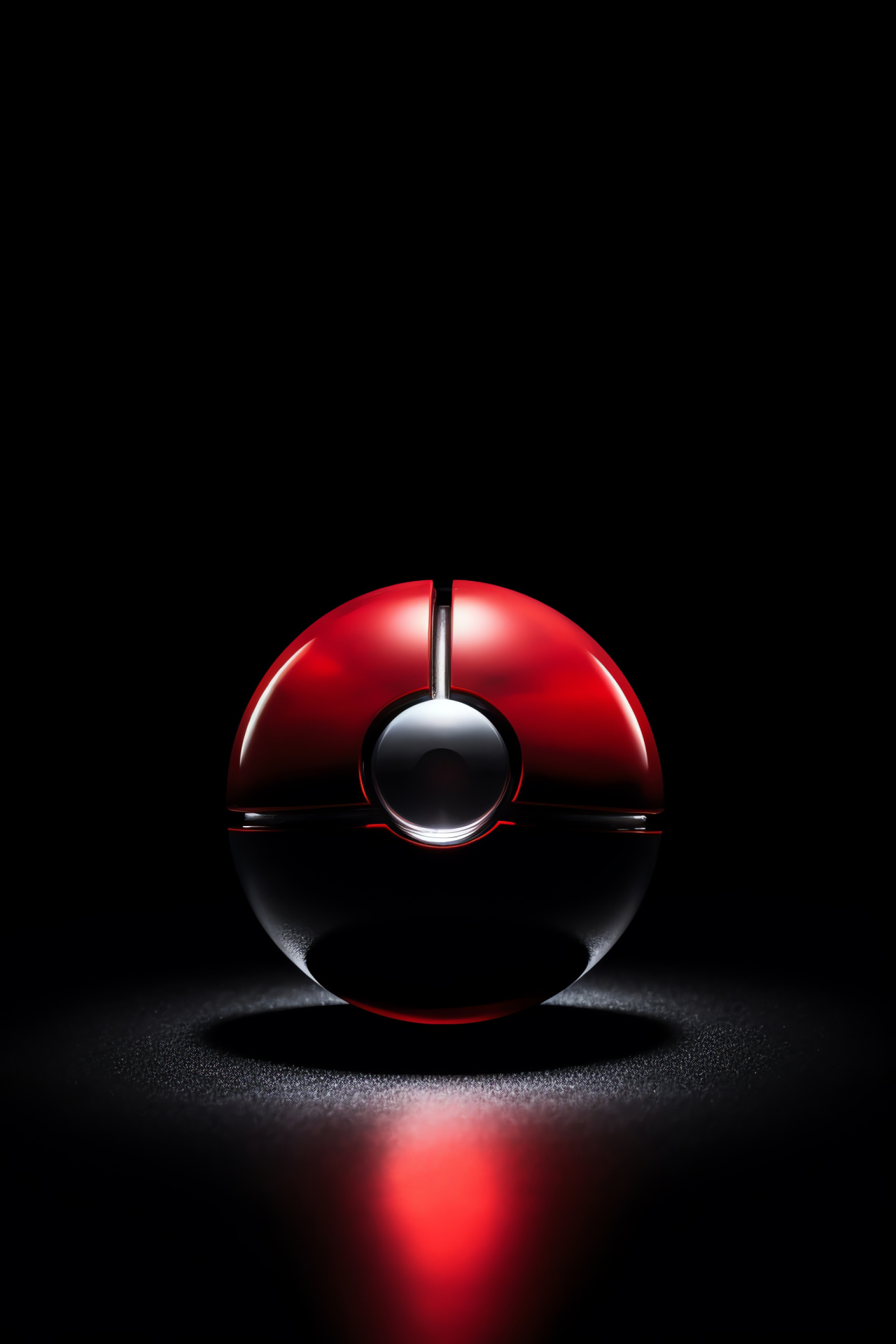 Pokball accessory, Crimson sphere design, Gaming icon, Pocket monsters container, Trainer's equipment, HD Phone Image