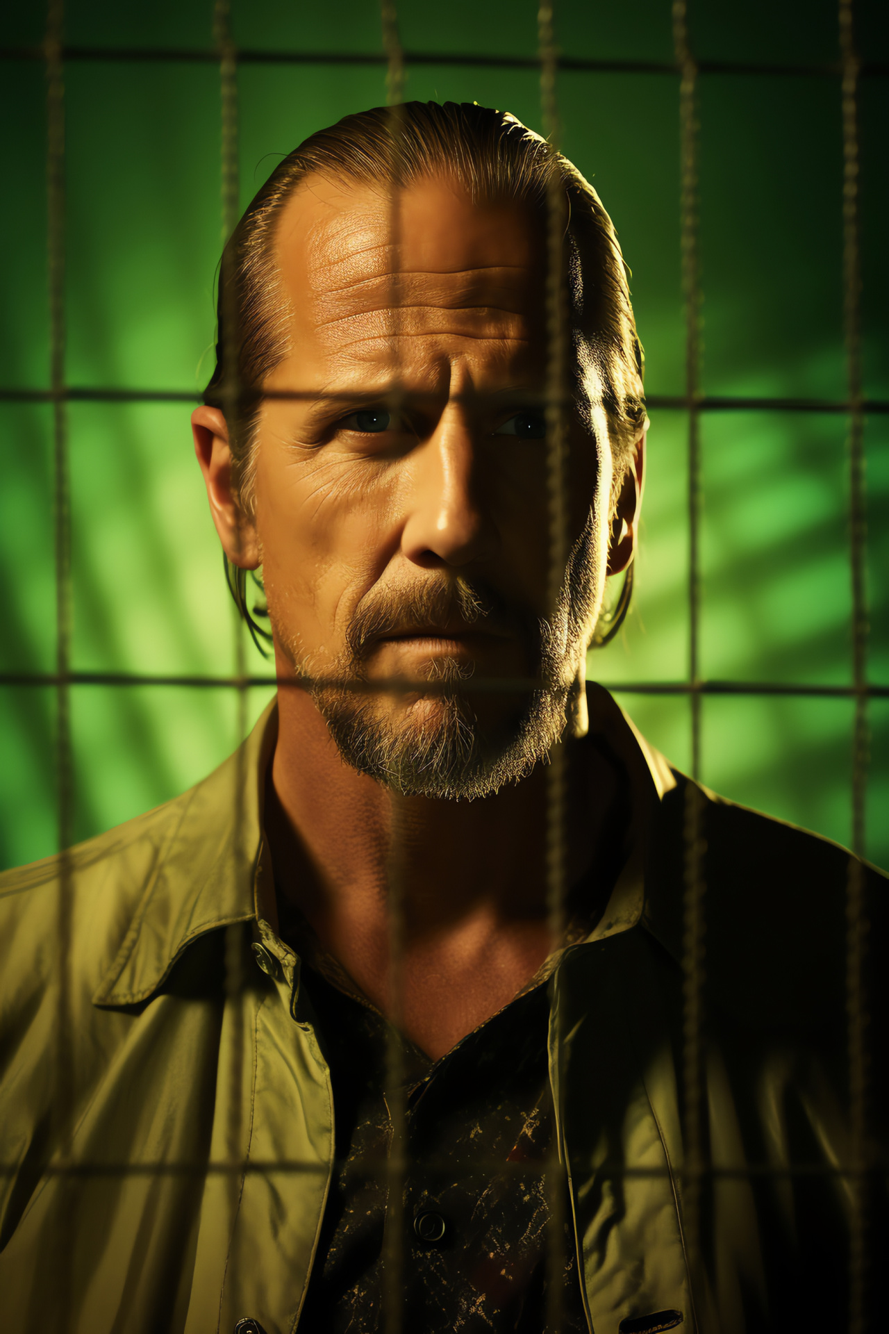 Prison Break character, John Abruzzi, Actor Peter Stormare, Prison themed series, Dramatic close-up, HD Phone Image