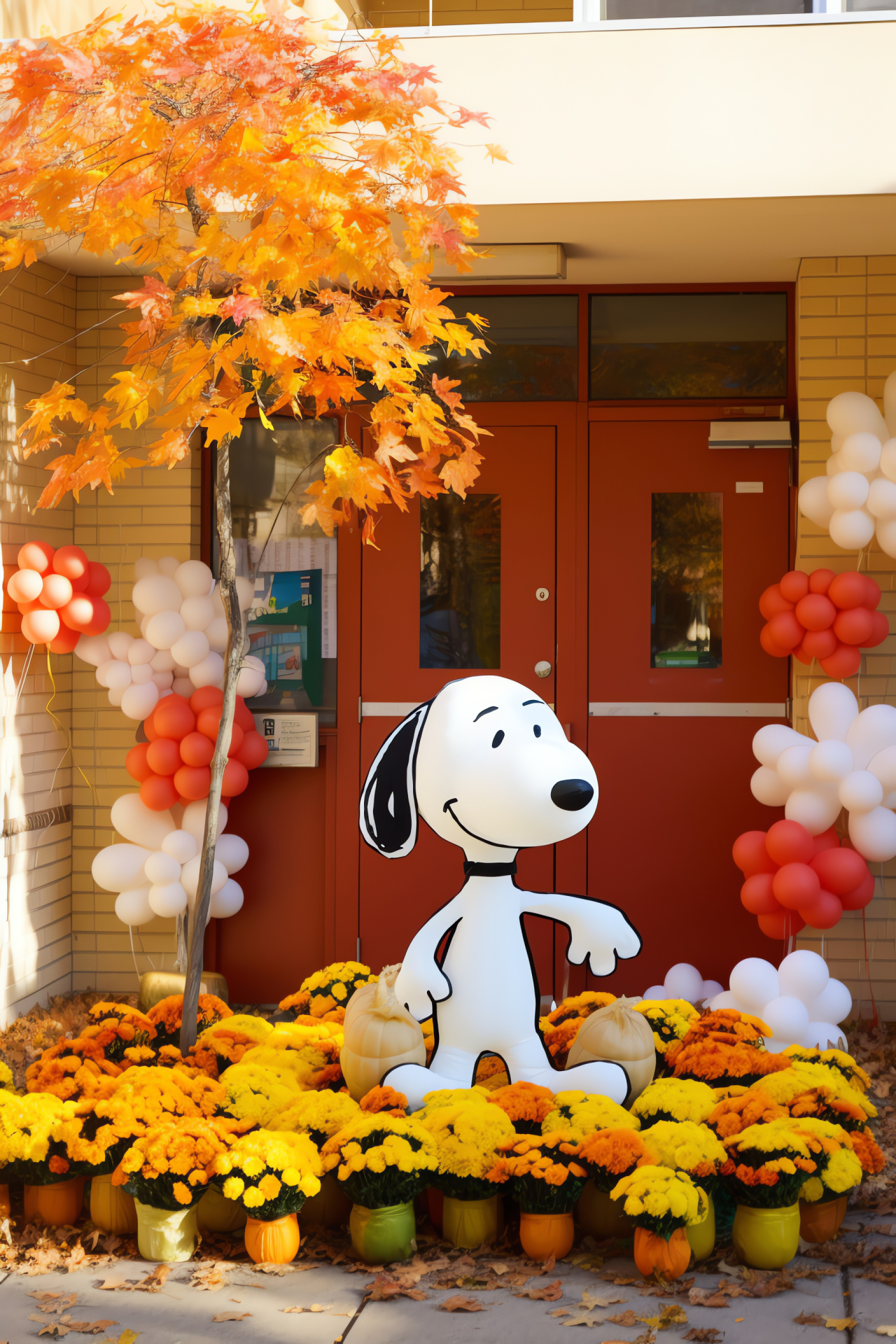 Snoopy and Woodstock Thanksgiving, Peanuts comic strip, Autumn holiday, Educational setting, Young learners, HD Phone Wallpaper