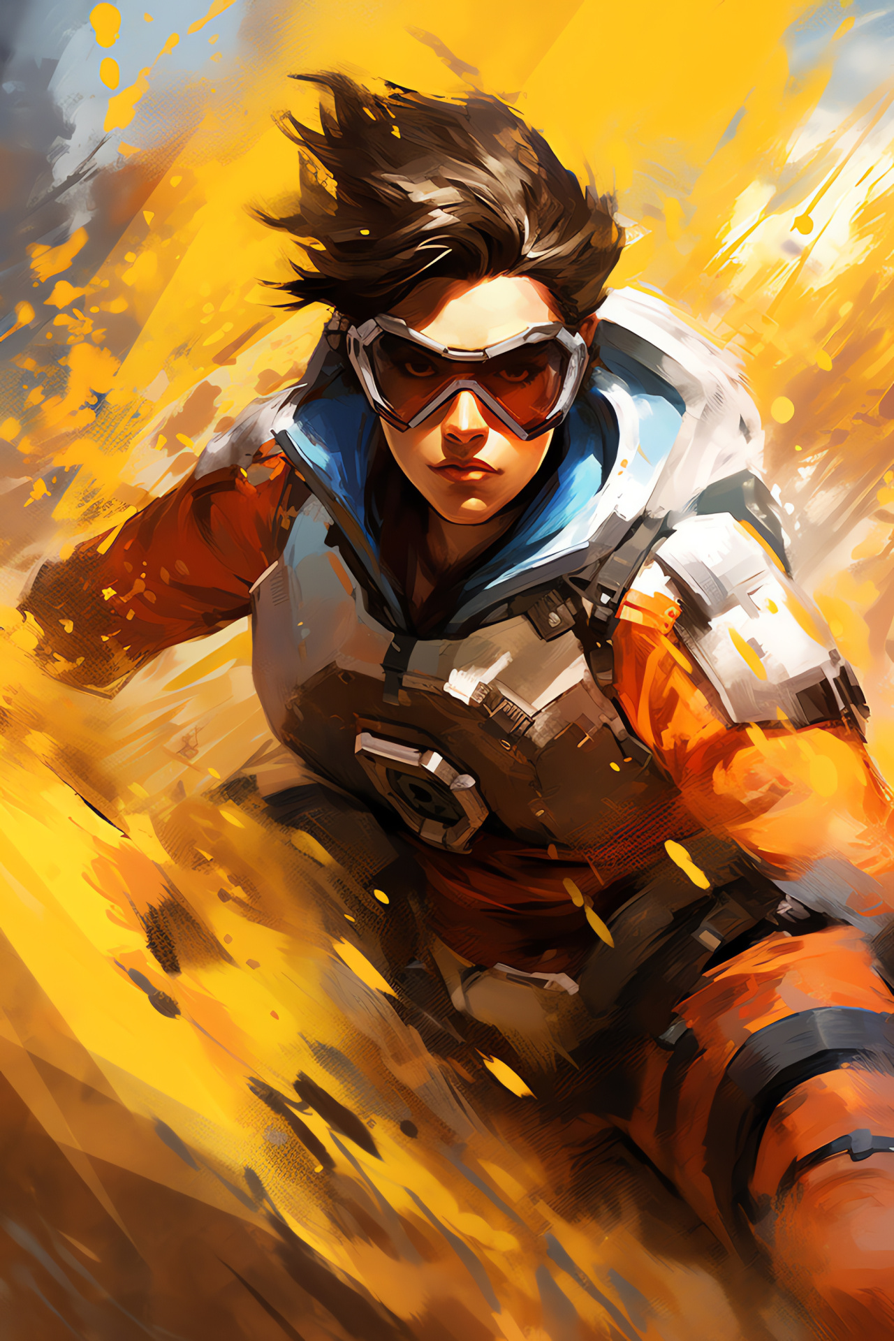 Watchpoint Gibraltar stage, Overwatch payload operation, Unyielding in-game hero, Gibraltar strategic point, Tracer command, HD Phone Image