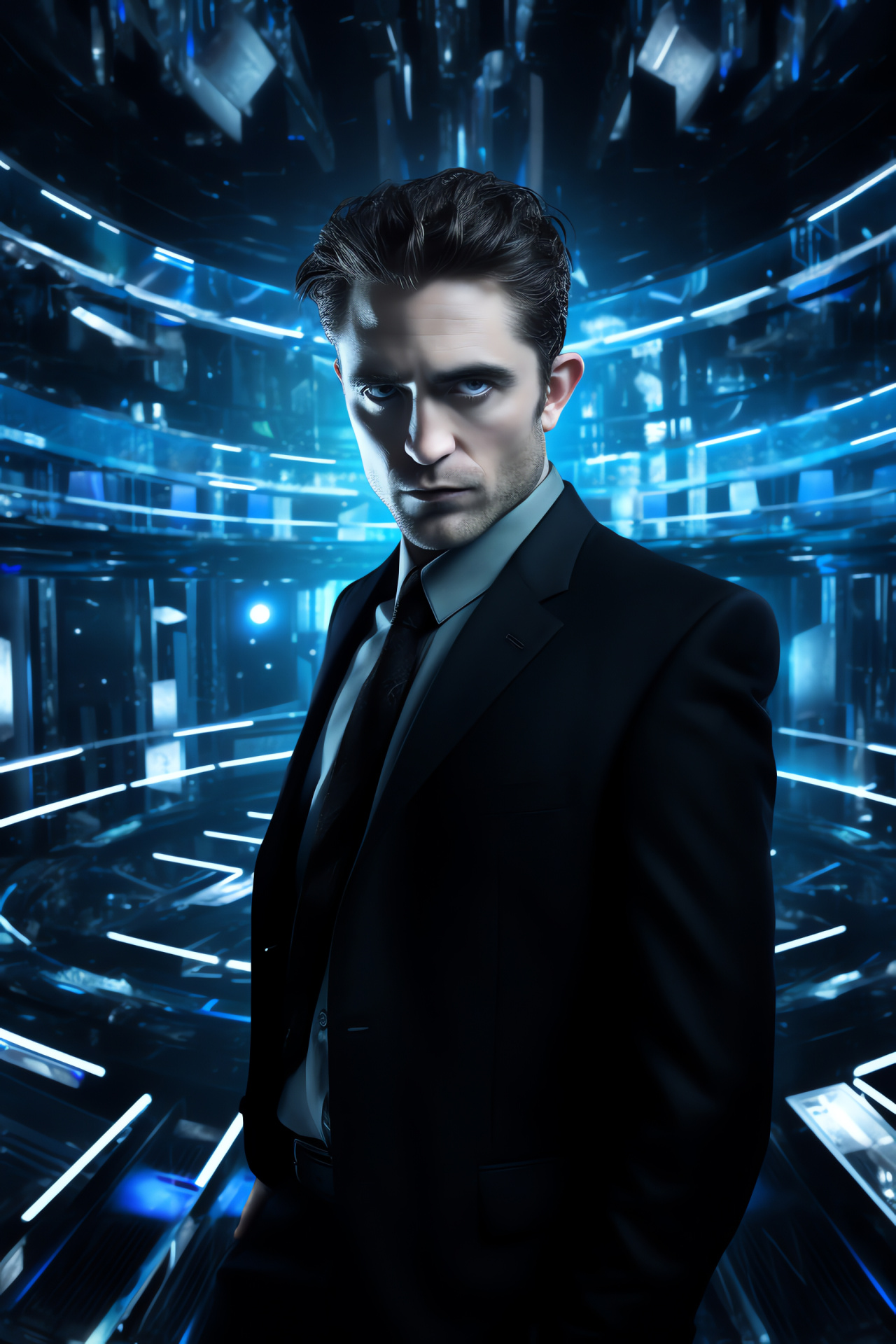 Rob Pattinson feature, spacecraft interior, advanced technology, sci-fi environment, control station, HD Phone Wallpaper