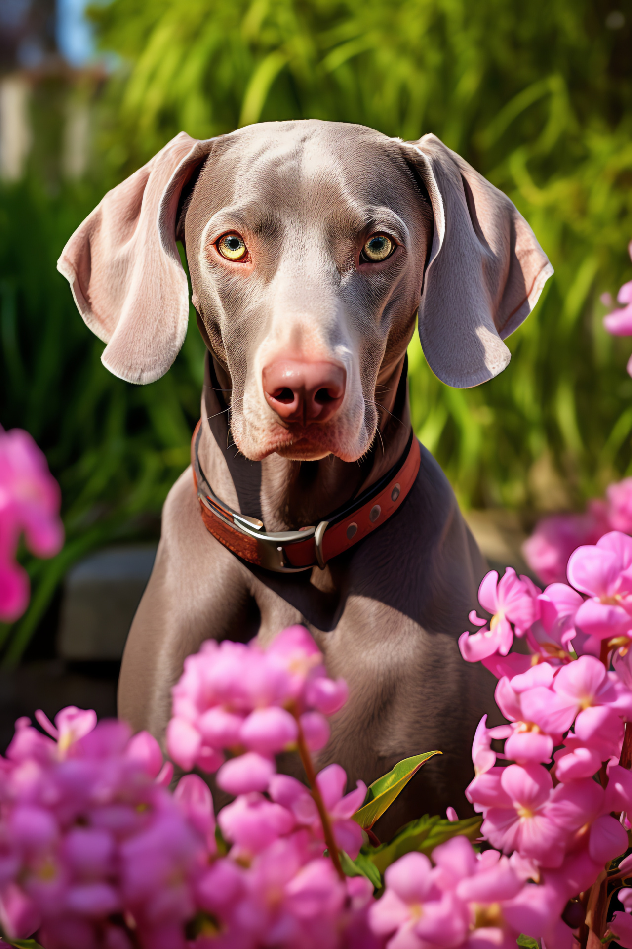 Gun dog, mist eyes, sleek coverage, mauve shade, botanic enclosure, HD Phone Image