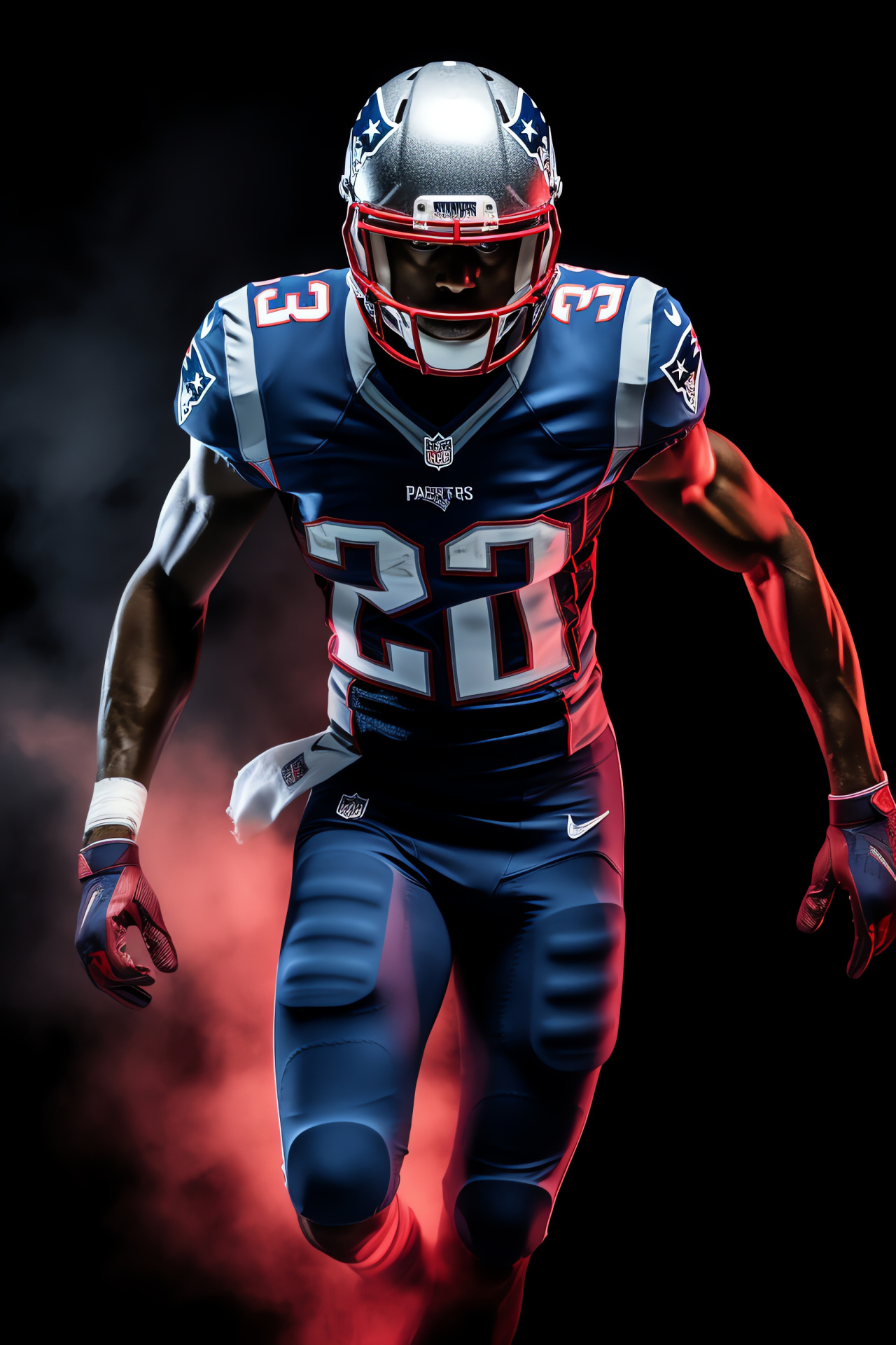 Devin McCourty, New England Patriots, determined professional, NFL playoffs ambiance, on-field agility, HD Phone Wallpaper