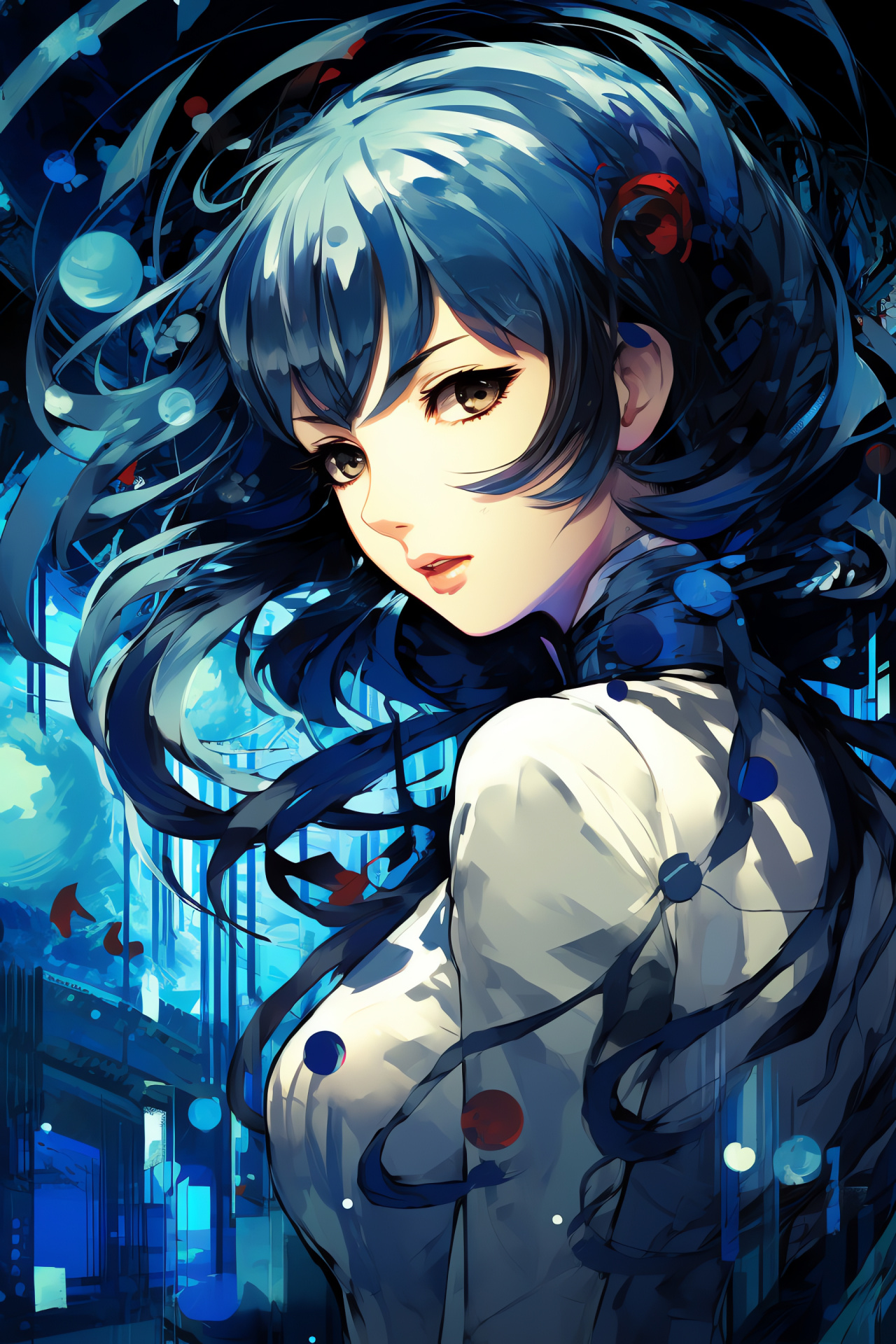 Metis, Persona 3 HD, Android agility, Sisterly figure, In-game clash, HD Phone Wallpaper