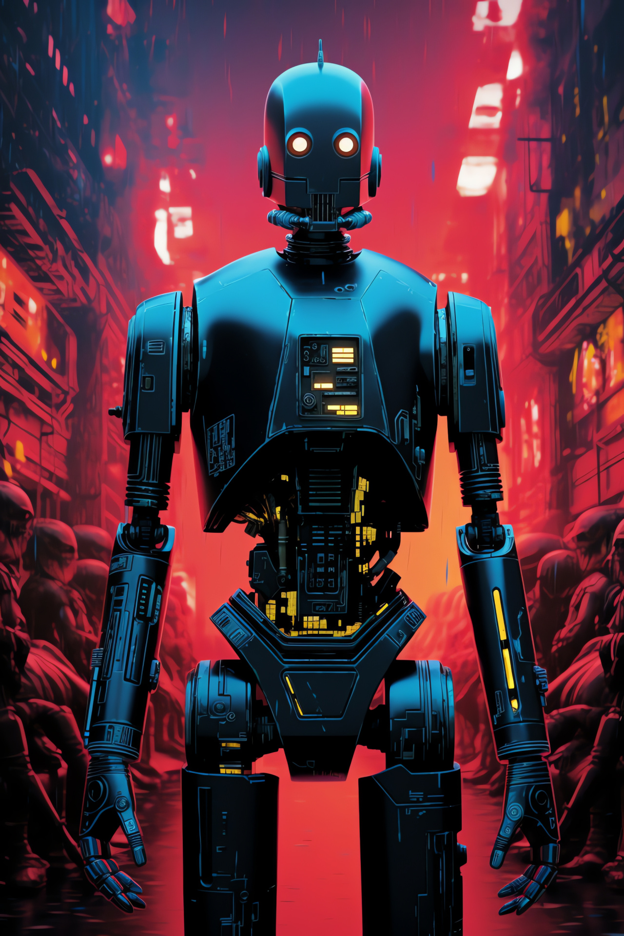 Rebel intelligence agent K-2SO, Alliance operations center, Defensive armament, Droid allegiance, Rogue squad, HD Phone Wallpaper