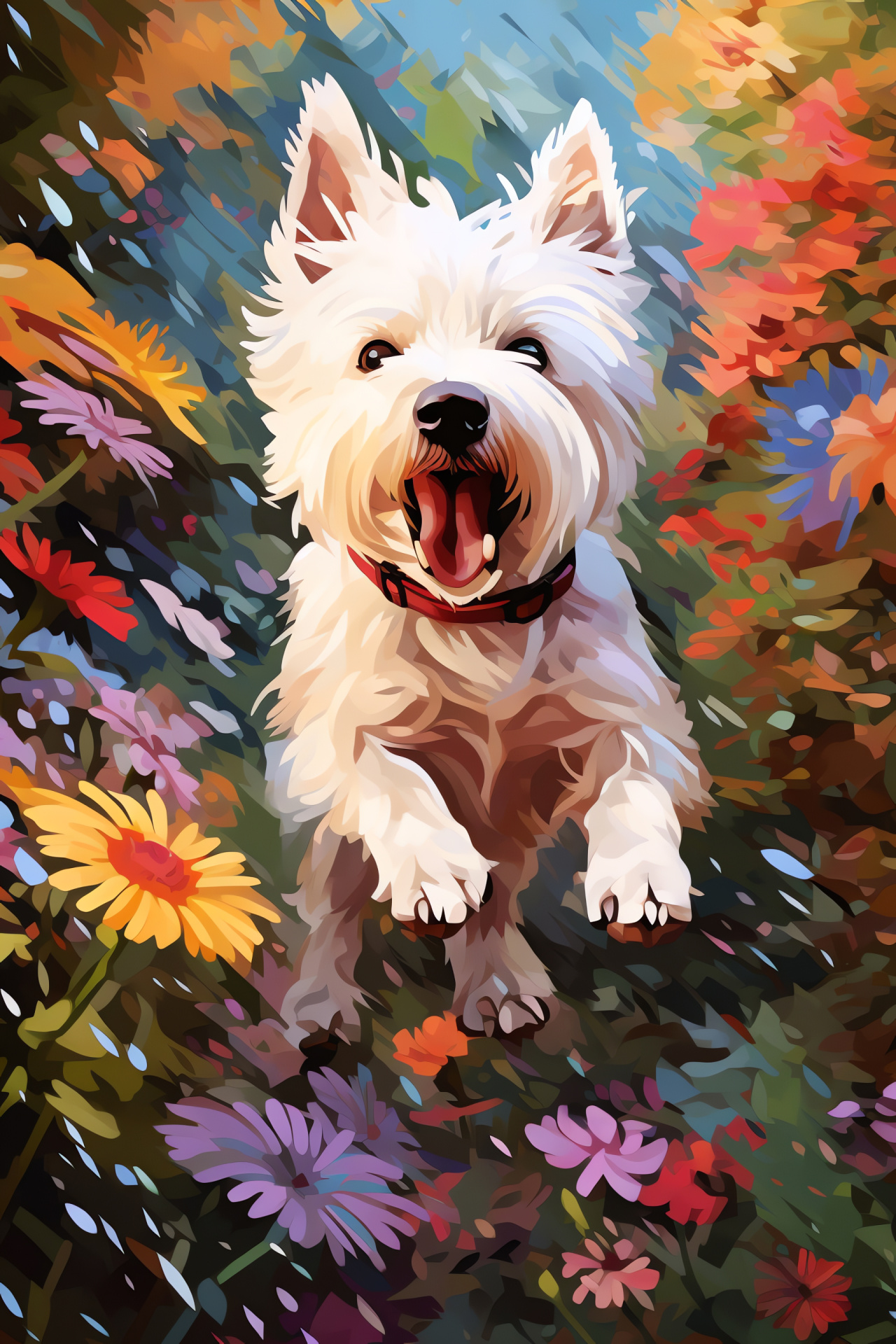 Westie Terrier breed, Pet grooming styles, Indoors canine scene, Animal companionship, Home pets, HD Phone Image