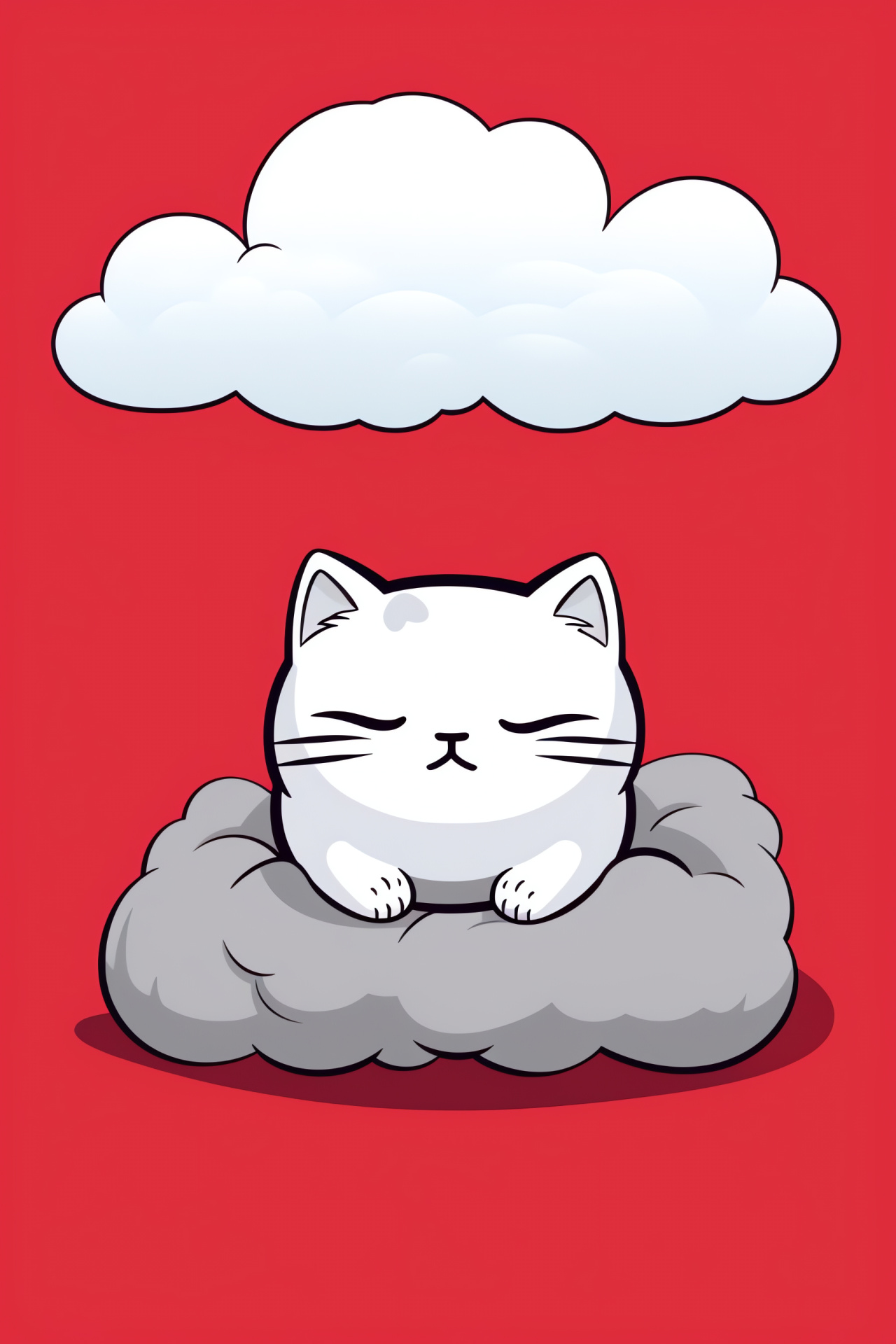 Calm Smokey Neko, Atsume cat game, Soothing purring sound, Gentle pet companion, Collectible feline, HD Phone Wallpaper