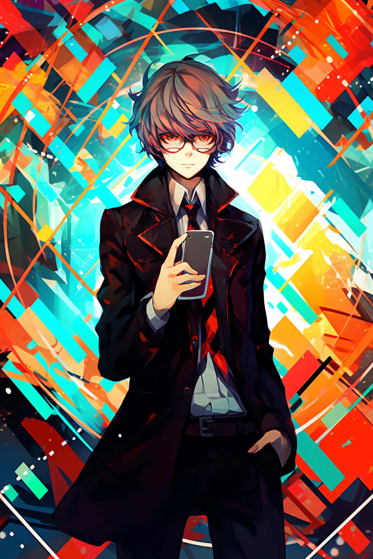 Mystic Messenger V, Calm demeanor, Character profile, Anime graphics, Casual stance, HD Phone Image