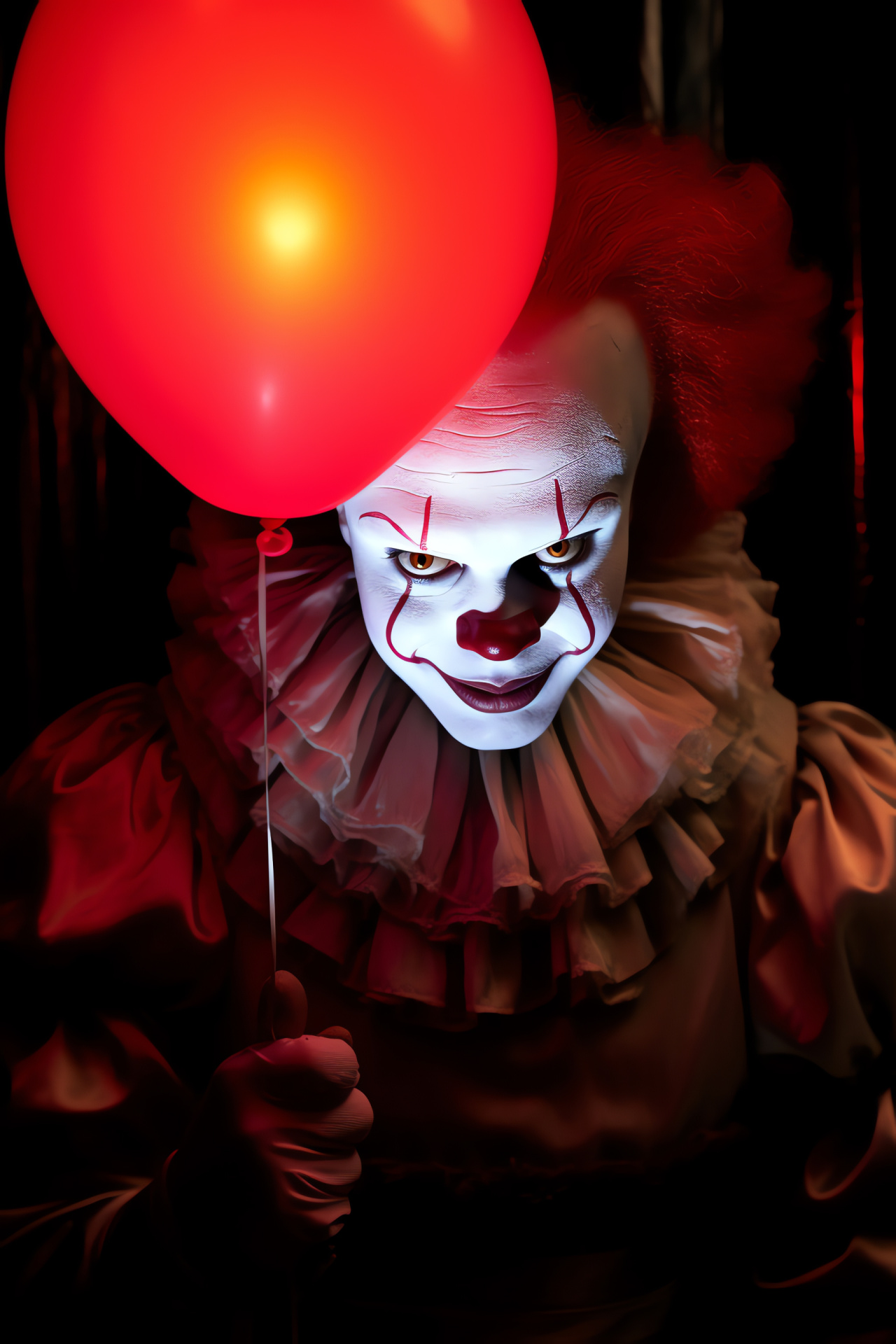 Pennywise The Clown, sinister plaything, arresting abstract, predatory stare, grimacing fiend, HD Phone Wallpaper