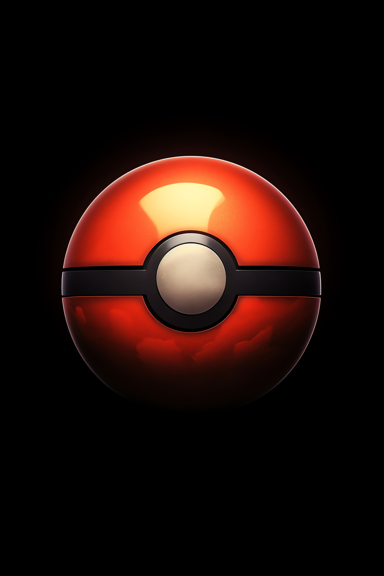 Classic Pokeball style, Role-playing game icon, Creature capture tool, Essential trainer gear, Pocket monster accessory, HD Phone Image