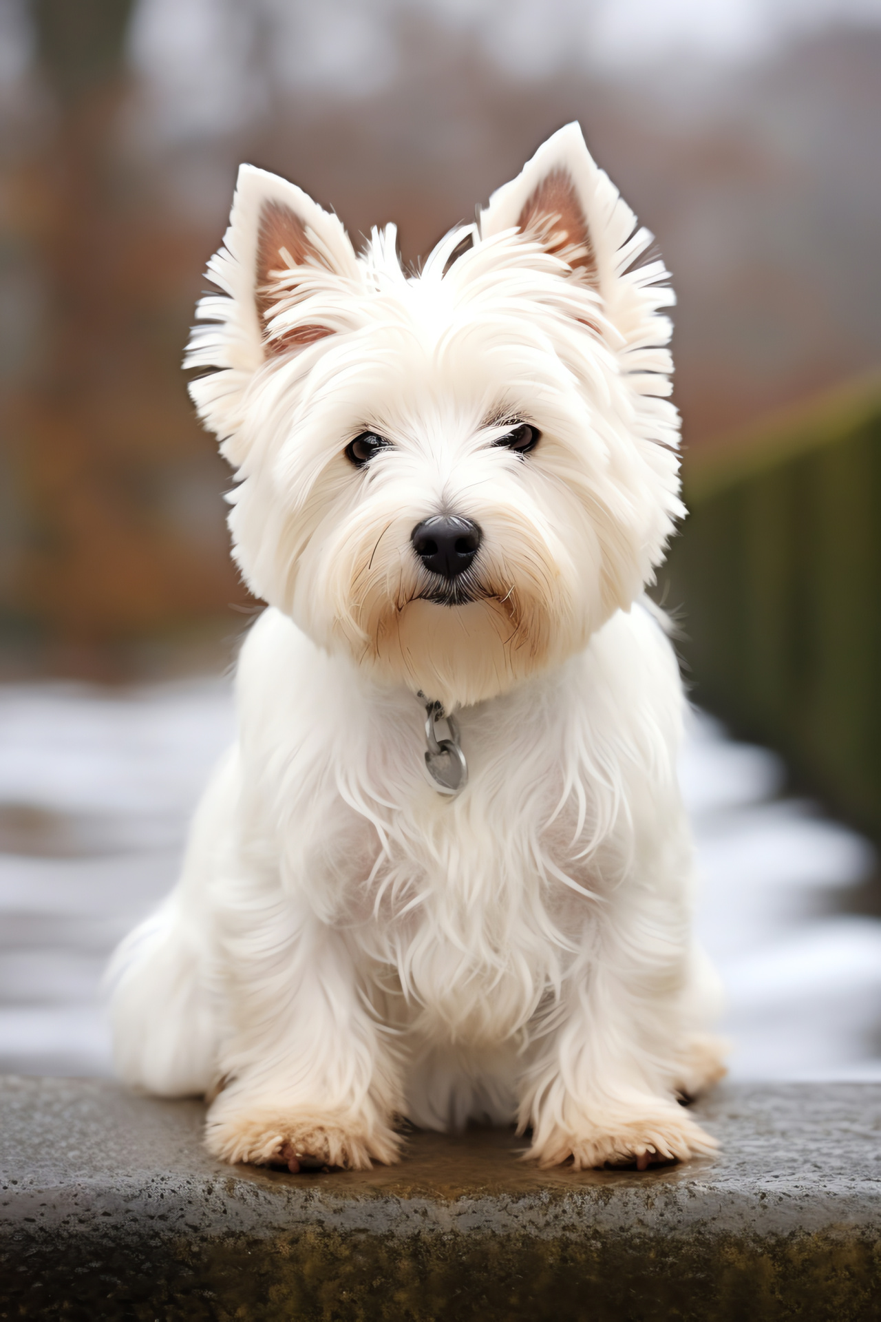 West Highland White Terrier, small breed dog, purebred canine, fluffy companion, terrier group, HD Phone Image