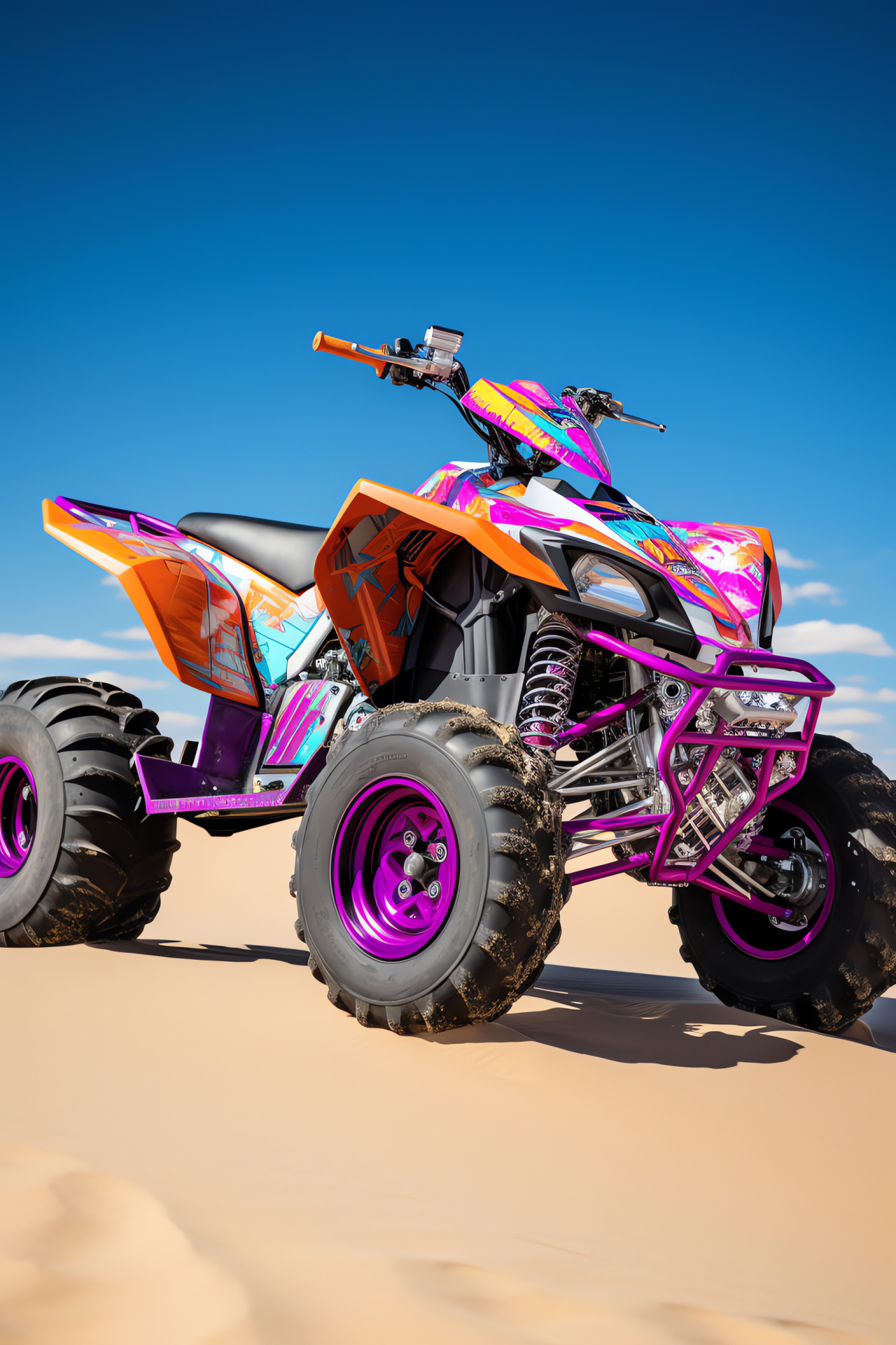 Special Edition Raptor 700SE, Glamis Dunes outing, Neon visual accents, Custom graphic detailing, Desert performance, HD Phone Wallpaper