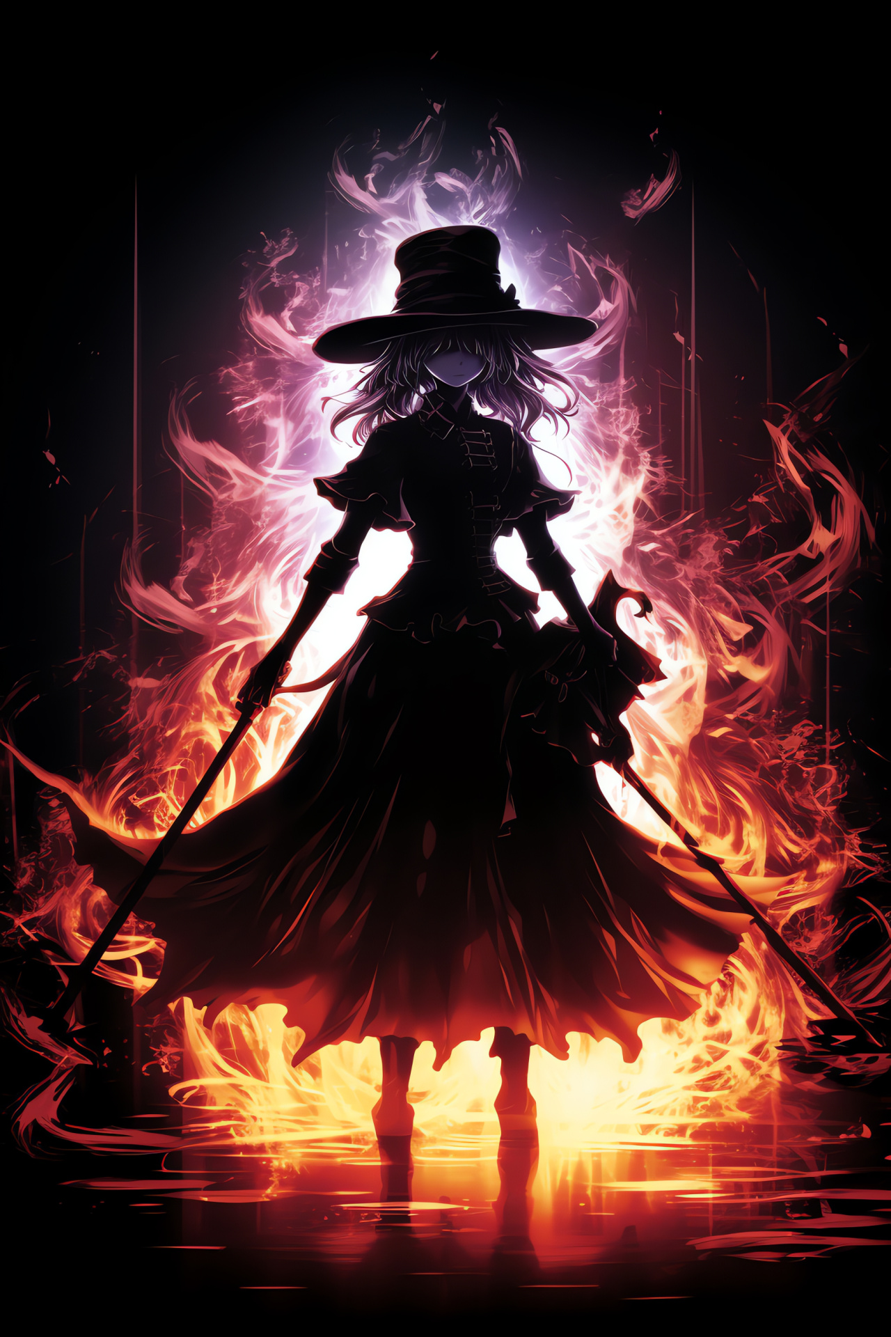 Marisa Kirisame, Witch-themed game element, Magic Sign spells, Hakkero item use, Fantasy-driven plotline, HD Phone Image