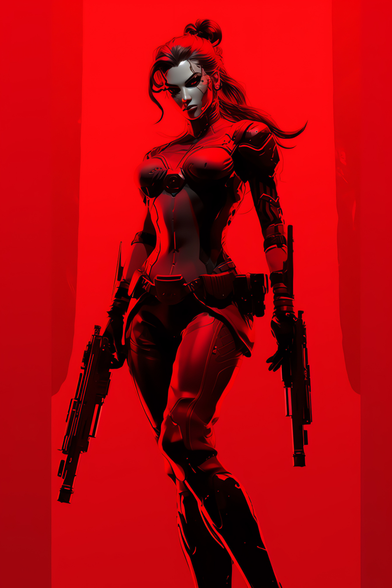 Overwatch sniper Widowmaker, Talon operative, First-person shooter character, Sharpshooter pose, Agile assassin, HD Phone Image