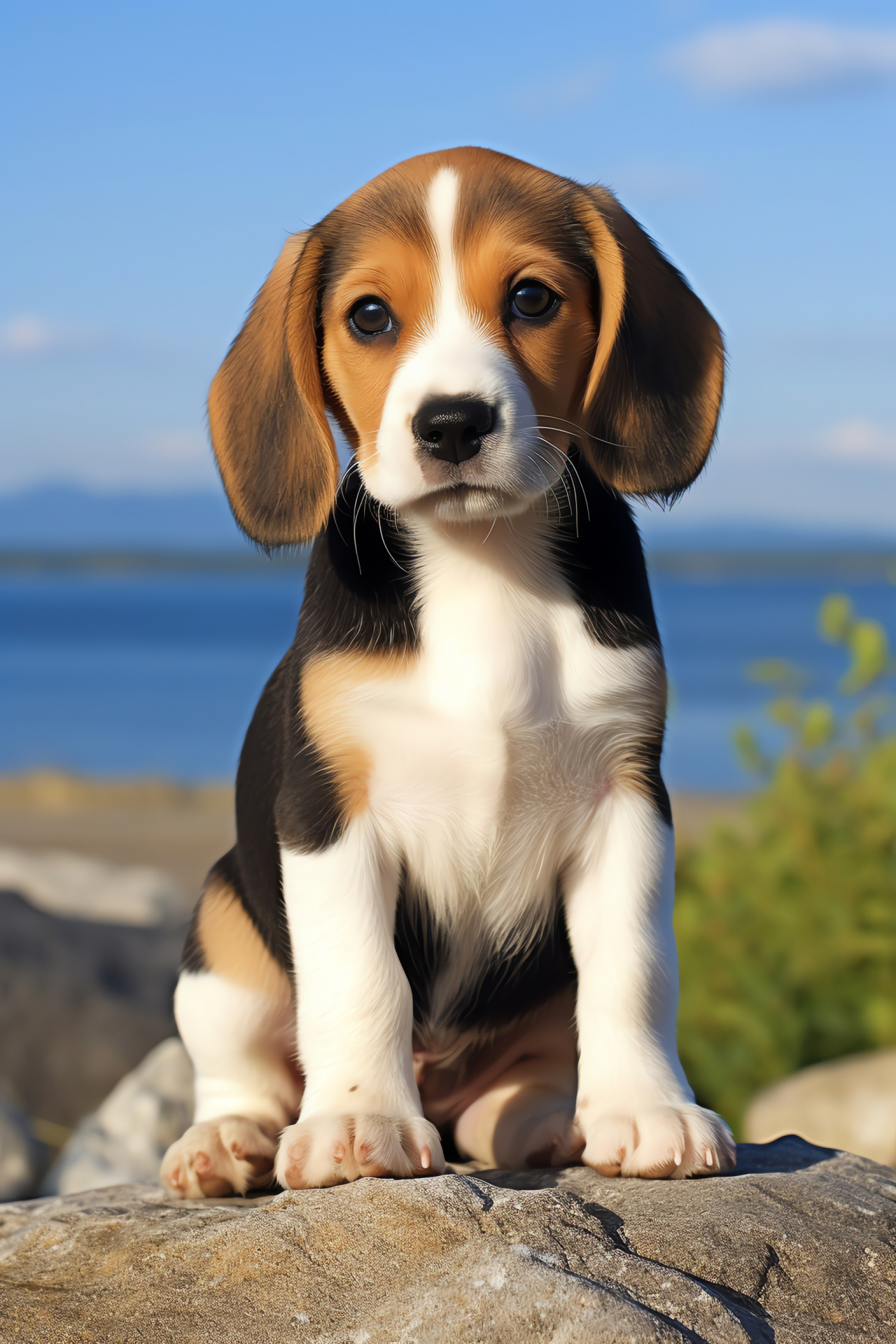 Beagle puppy, hunting breed, good with children, active puppies, lovable nature, HD Phone Image