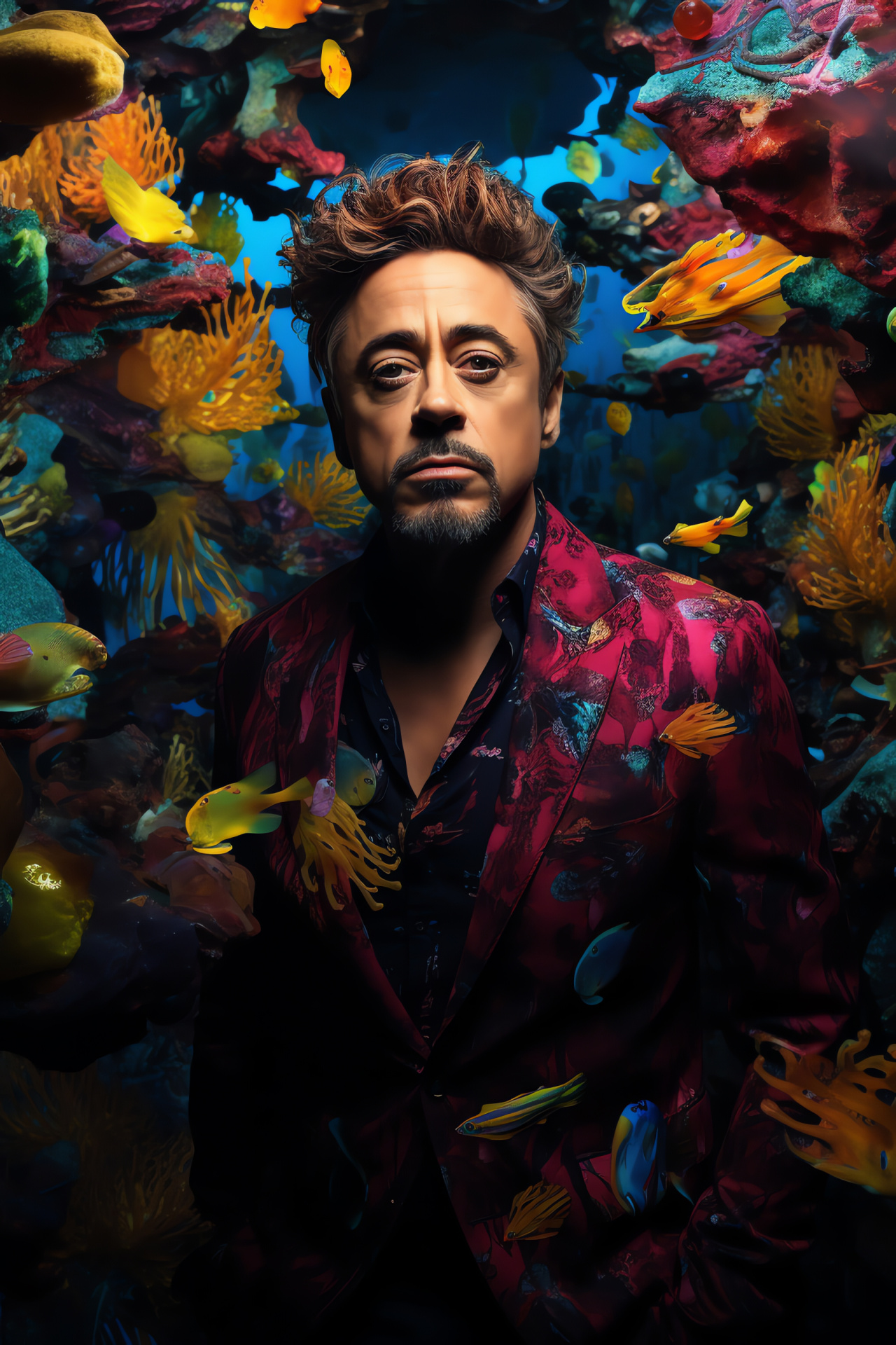 Robert Downey Jr in Dolittle, Marine adventure, Oceanic exploration, Undersea life, Fantasy character, HD Phone Image