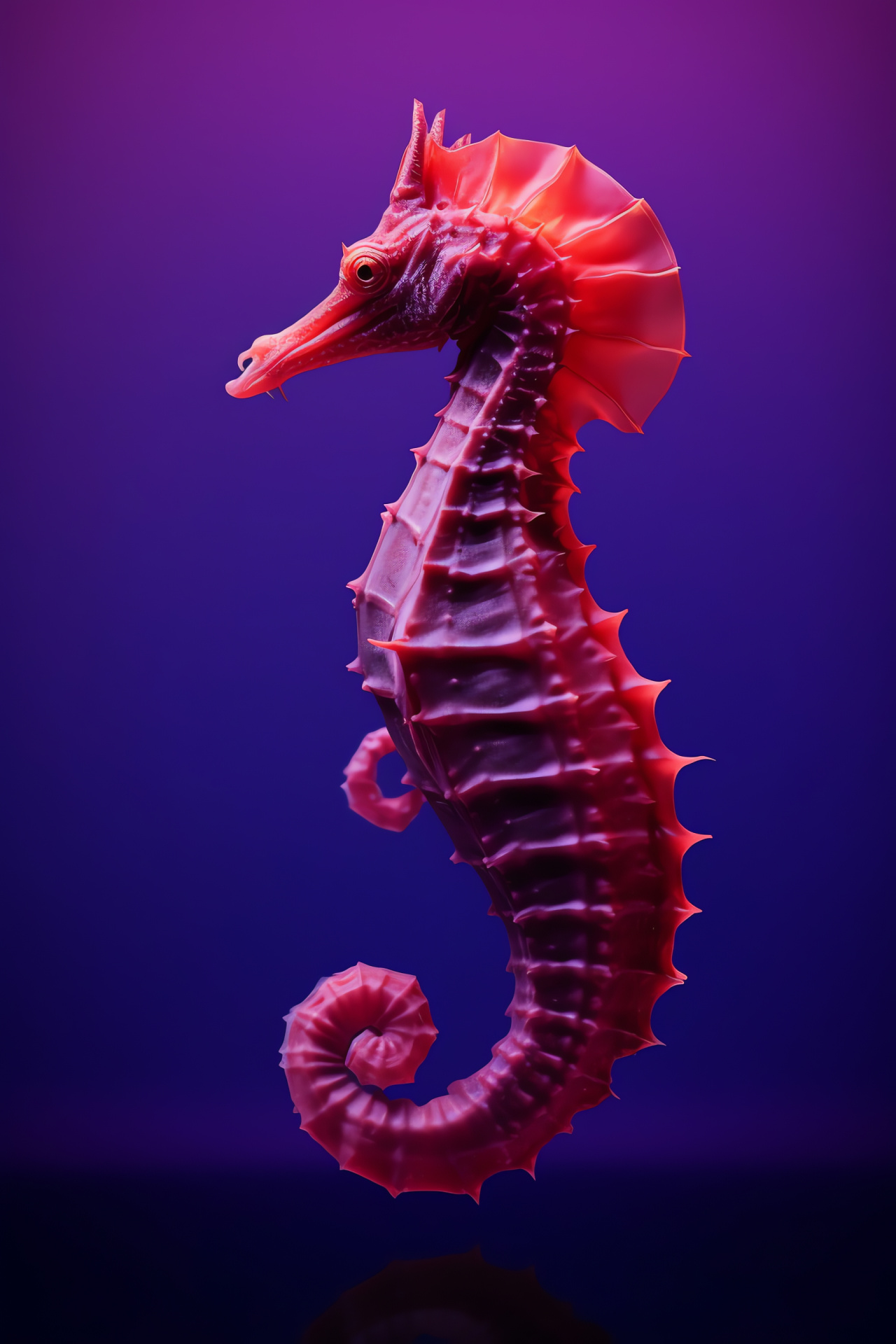 Sea Horse profile, underwater beauty, marine elegance, reef dweller, oceanic charm, HD Phone Image