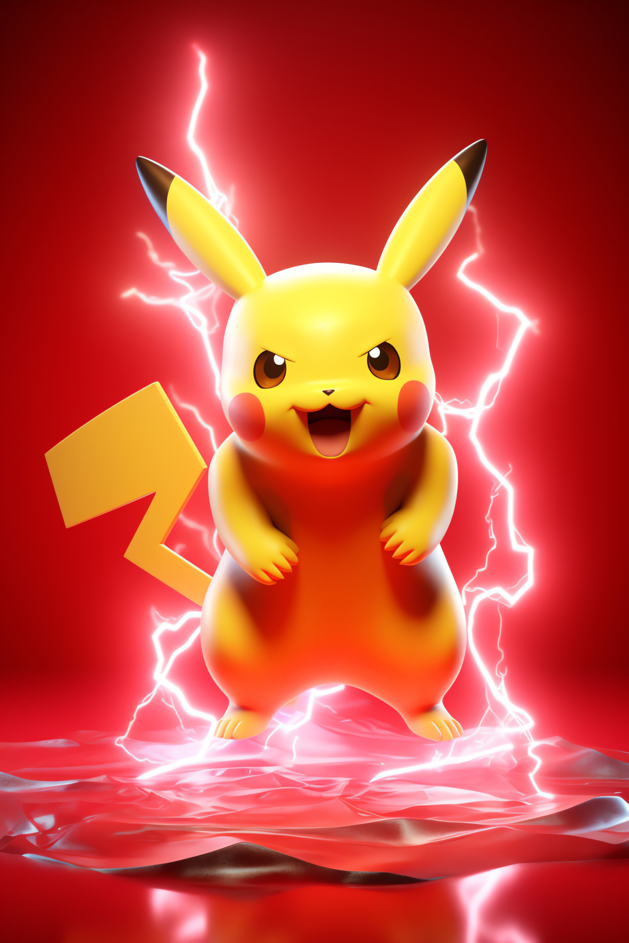 Nintendo 64 Pikachu character, Electric type Pokmon, Pikachu N64 graphics, Pokmon battle stance, Playful Pokmon expression, HD Phone Wallpaper
