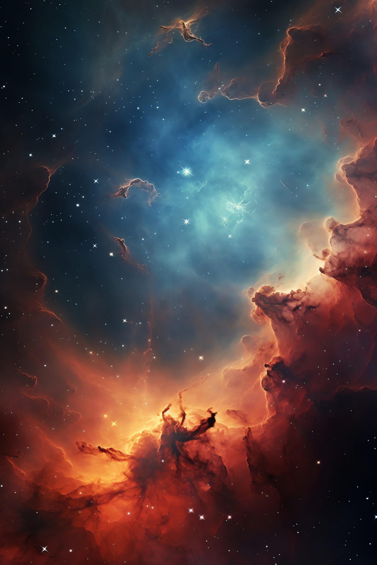 Lagoon celestial, Nebula vast beauty, Astronomical cloud, Sagittarius expanse, Starry substance, HD Phone Wallpaper