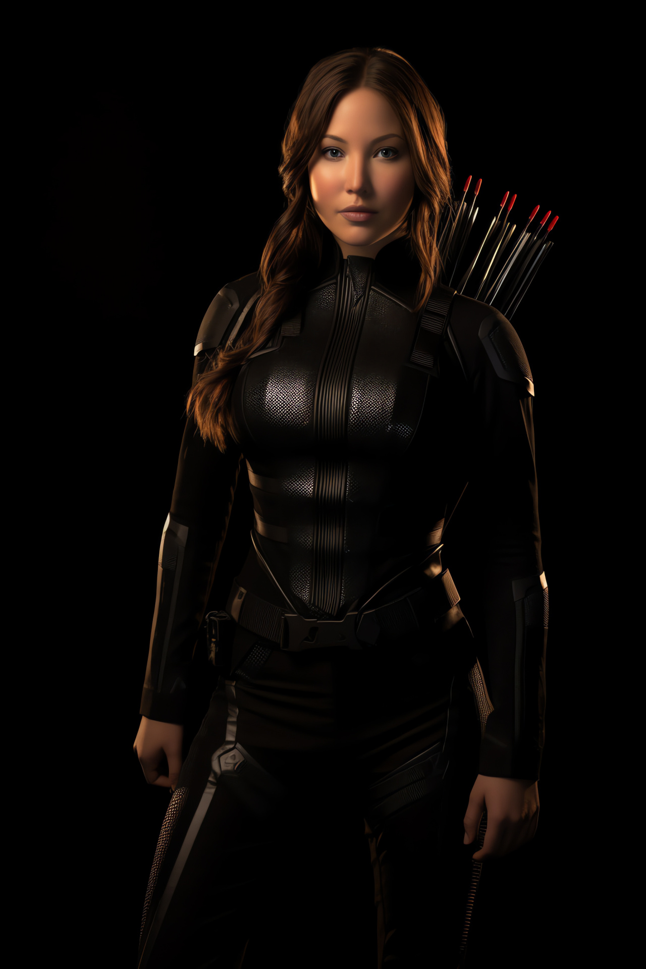 Katniss Everdeen character, The Hunger Games, Archery skills, Young adult fiction, Leading female role, HD Phone Wallpaper