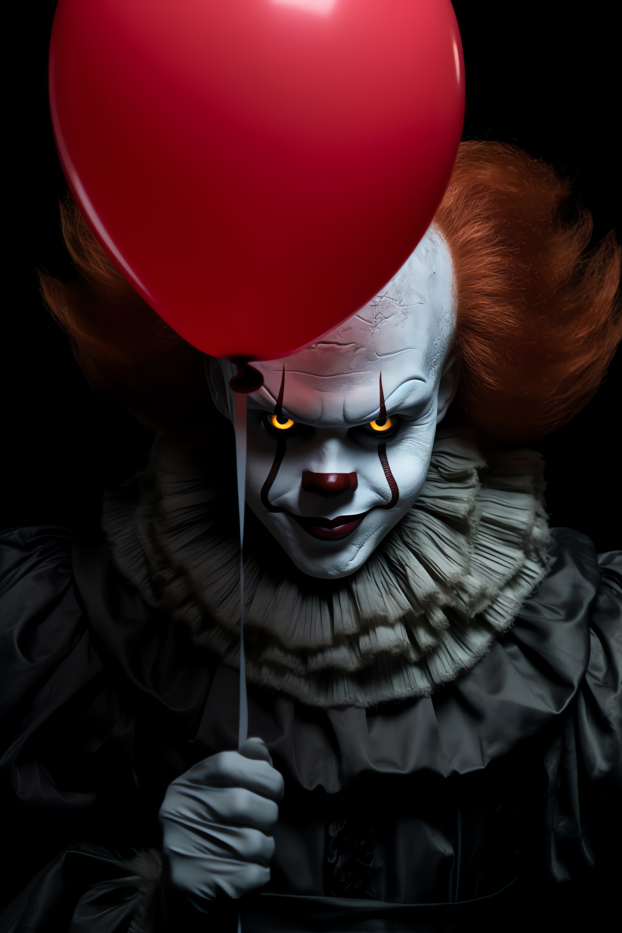 Stephen King's It, Terrifying clown, Sinister gaze, Horror movie icon, Carnival villain, HD Phone Wallpaper