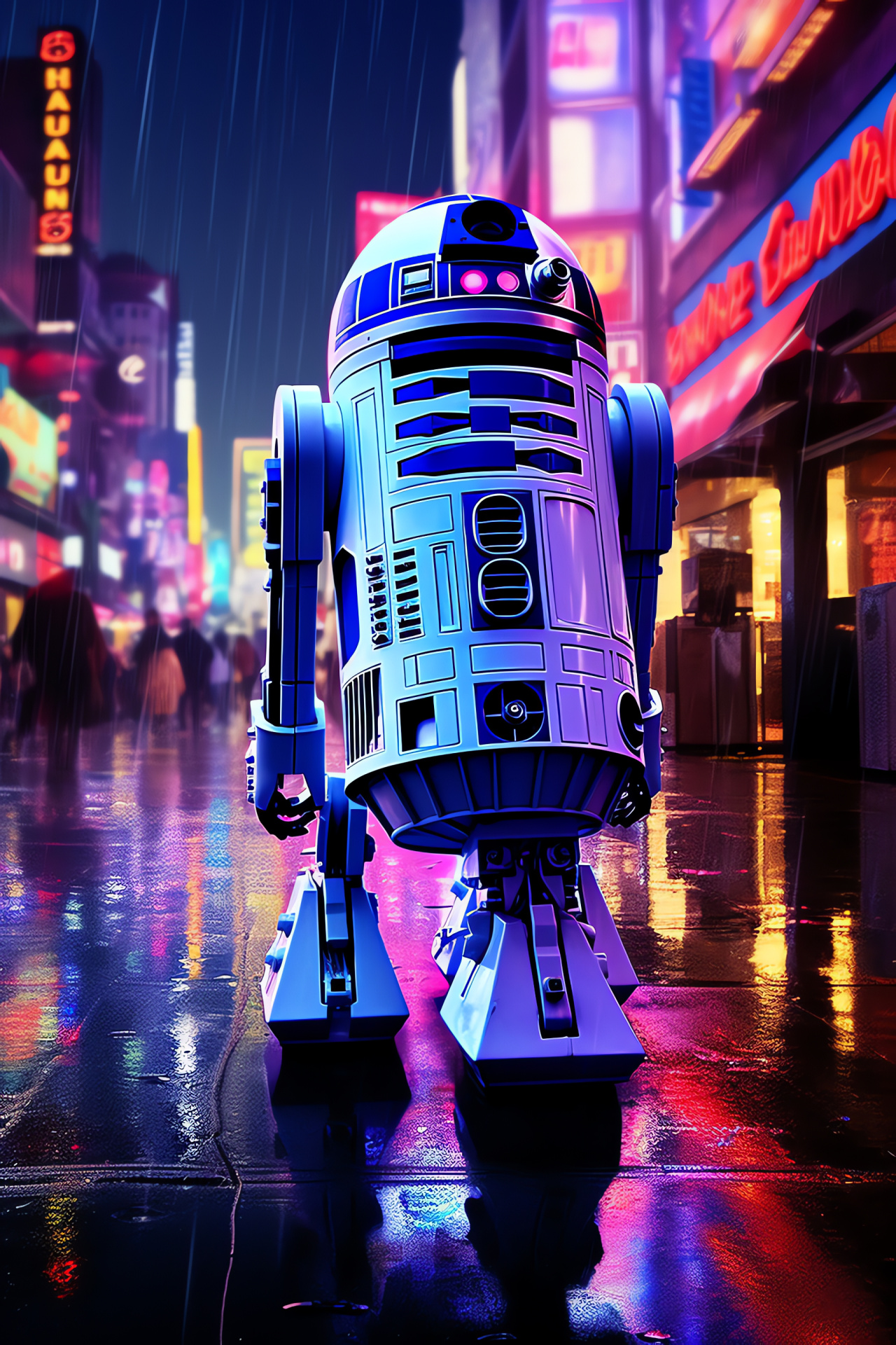 R2-D2 journey, Intergalactic civil war, Droid in action, Capital planet, Galactic Republic, HD Phone Image