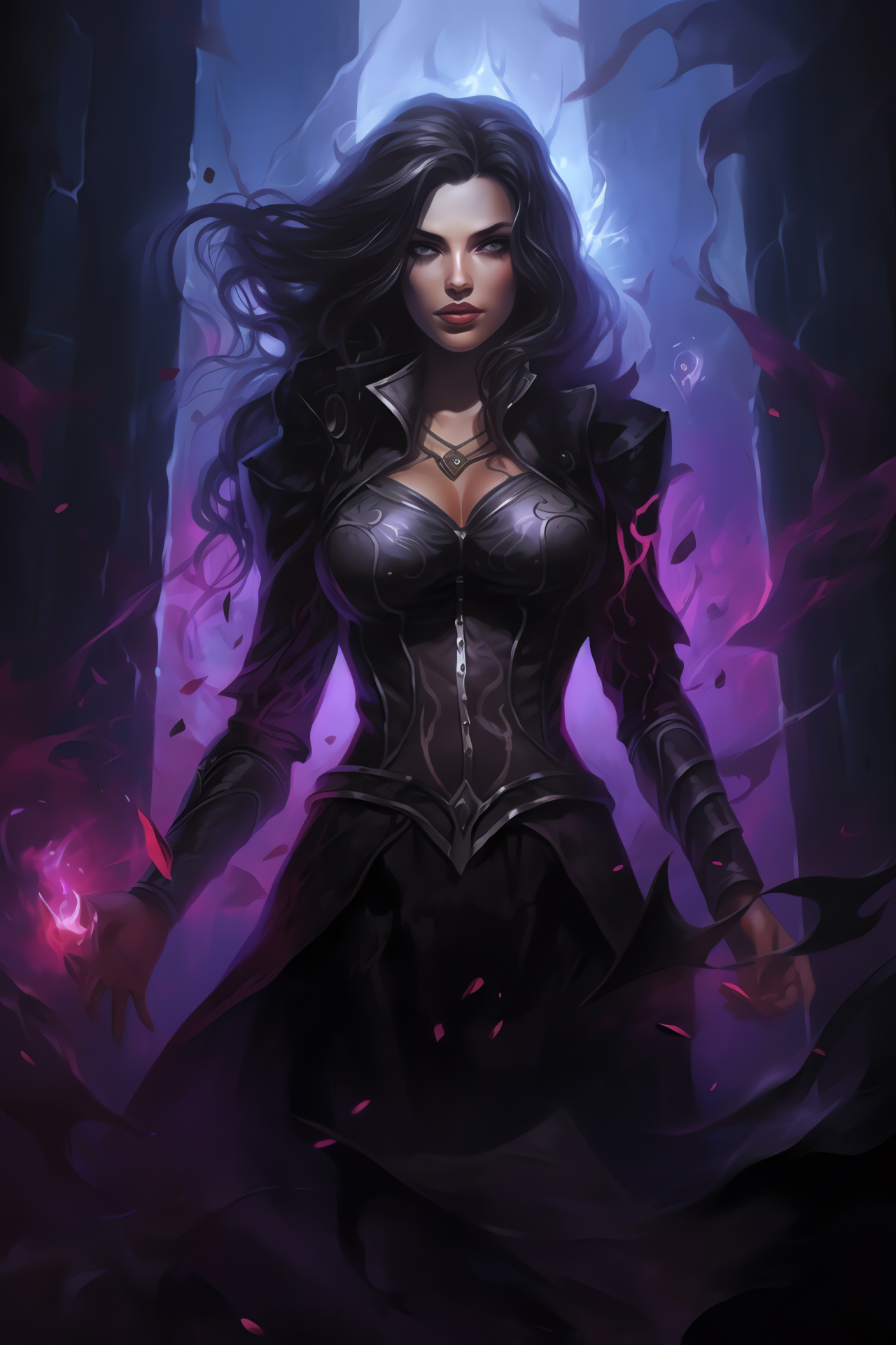 MTG Liliana Vess, Emerald sight, Occult enigma, Sinister blade, Dark sorcery, HD Phone Image