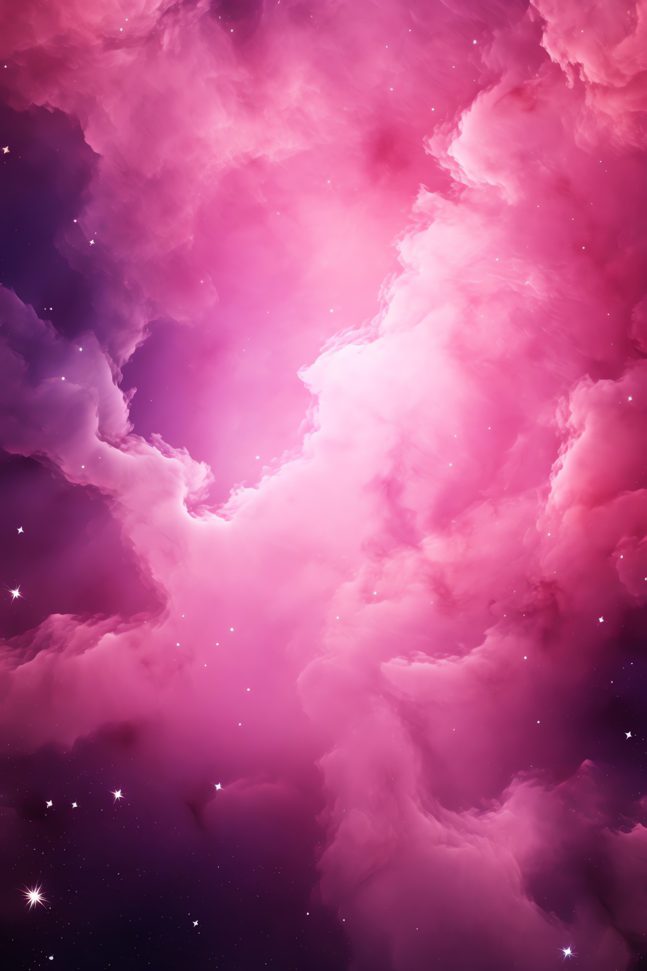 Space spectacle, Wide view galaxy, Star-studded scene, Galactic grandness, Pink cosmic event, HD Phone Wallpaper