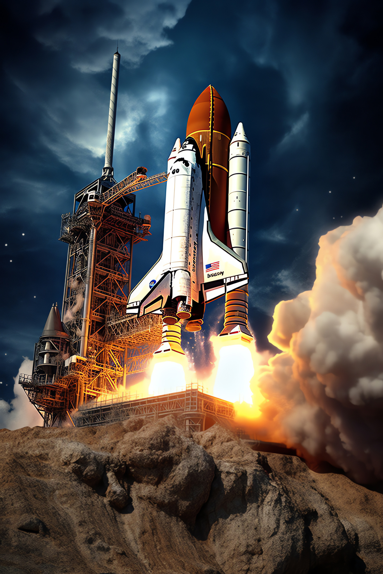 Aerospace vehicle, Lunar approach, Extraterrestrial exploration, Moon orbiting, Celestial terrain, HD Phone Wallpaper