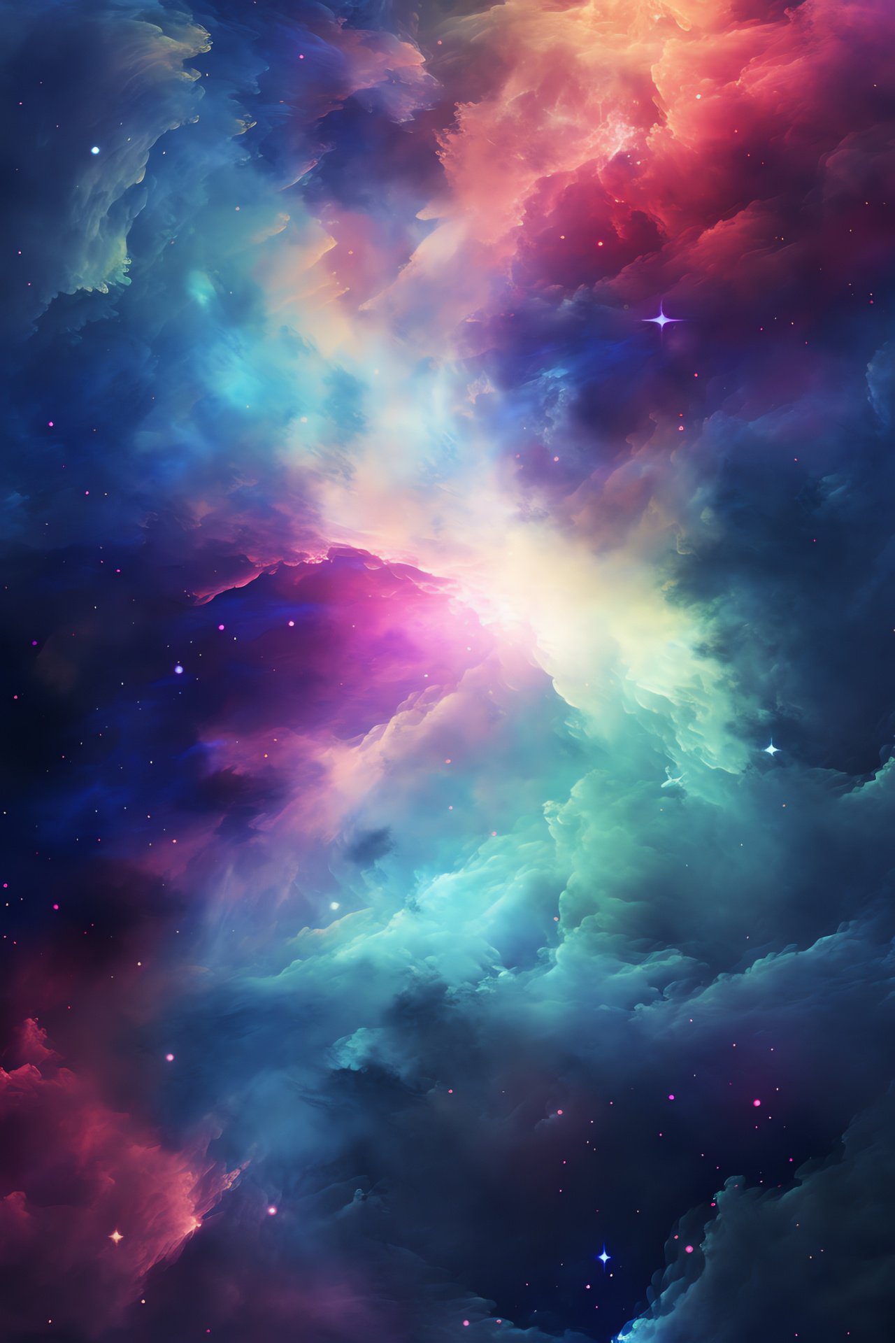 Nebula HD spectrum, Interstellar gases, Astronomical phenomenon, Space wonder, Deep-sea of stars, HD Phone Wallpaper