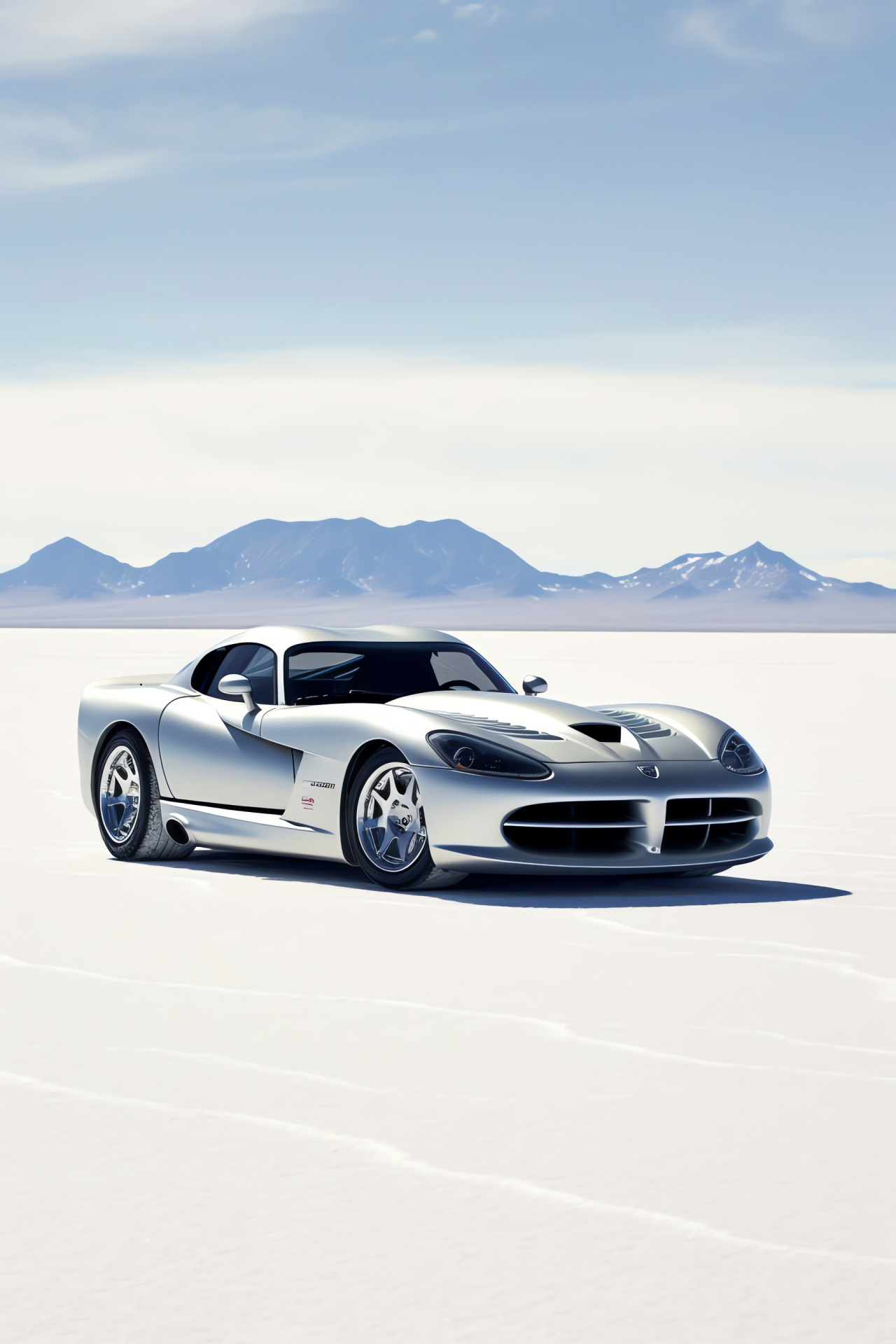 Viper Automobile SRT-10, Bonneville Salt Flats speed, performance engineering, fast car, aerodynamics, HD Phone Image