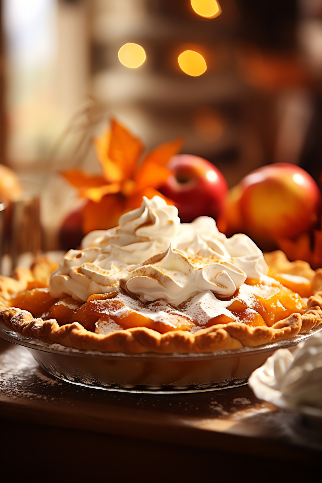 Thanksgiving pie dessert, Golden crust baking, Warm oven treat, Holiday baked goods, Comfort food, HD Phone Image