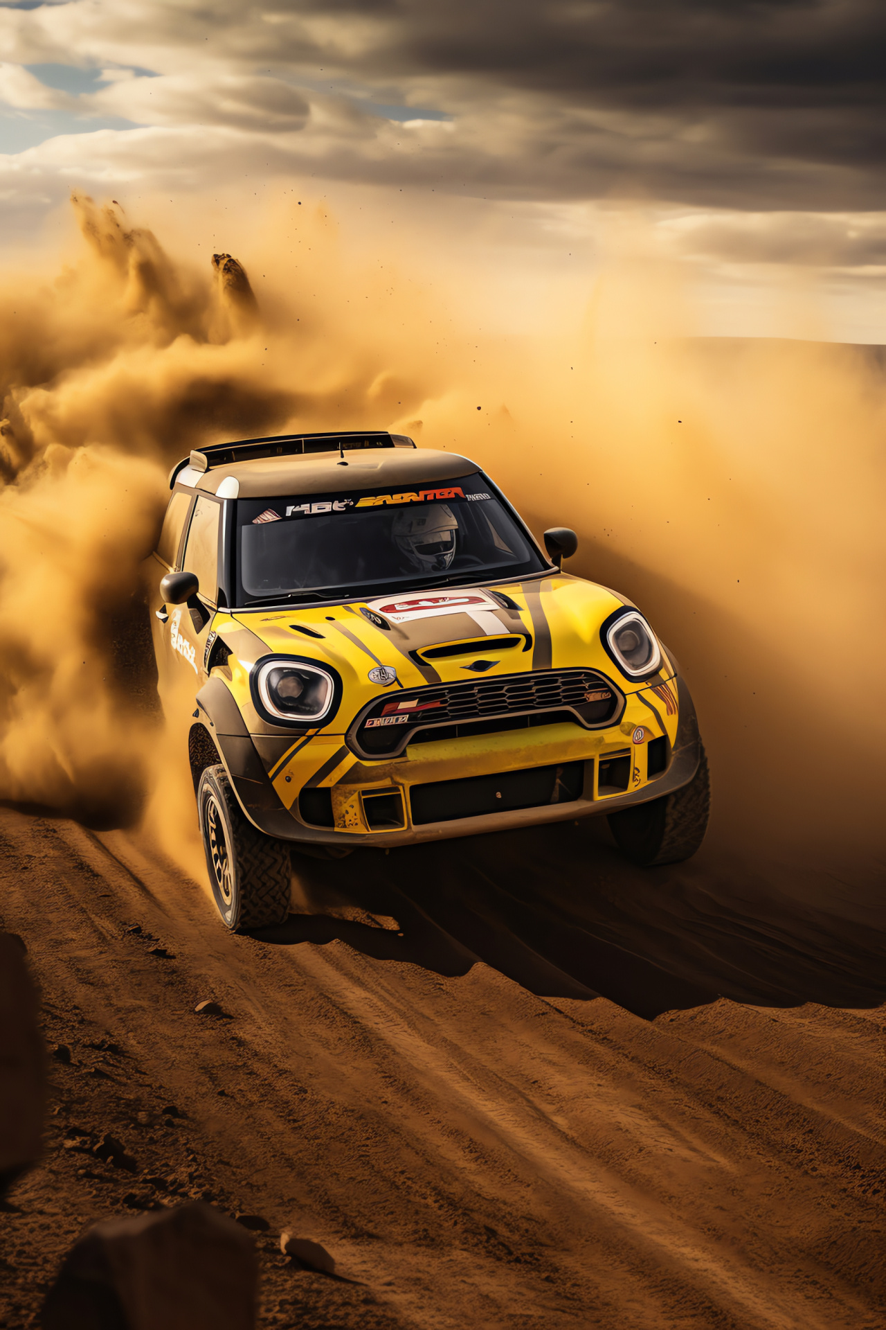 Automobile Rally, Dakar Rally edition, dune-conquering design, extreme off-road capabilities, adventure racing, HD Phone Image