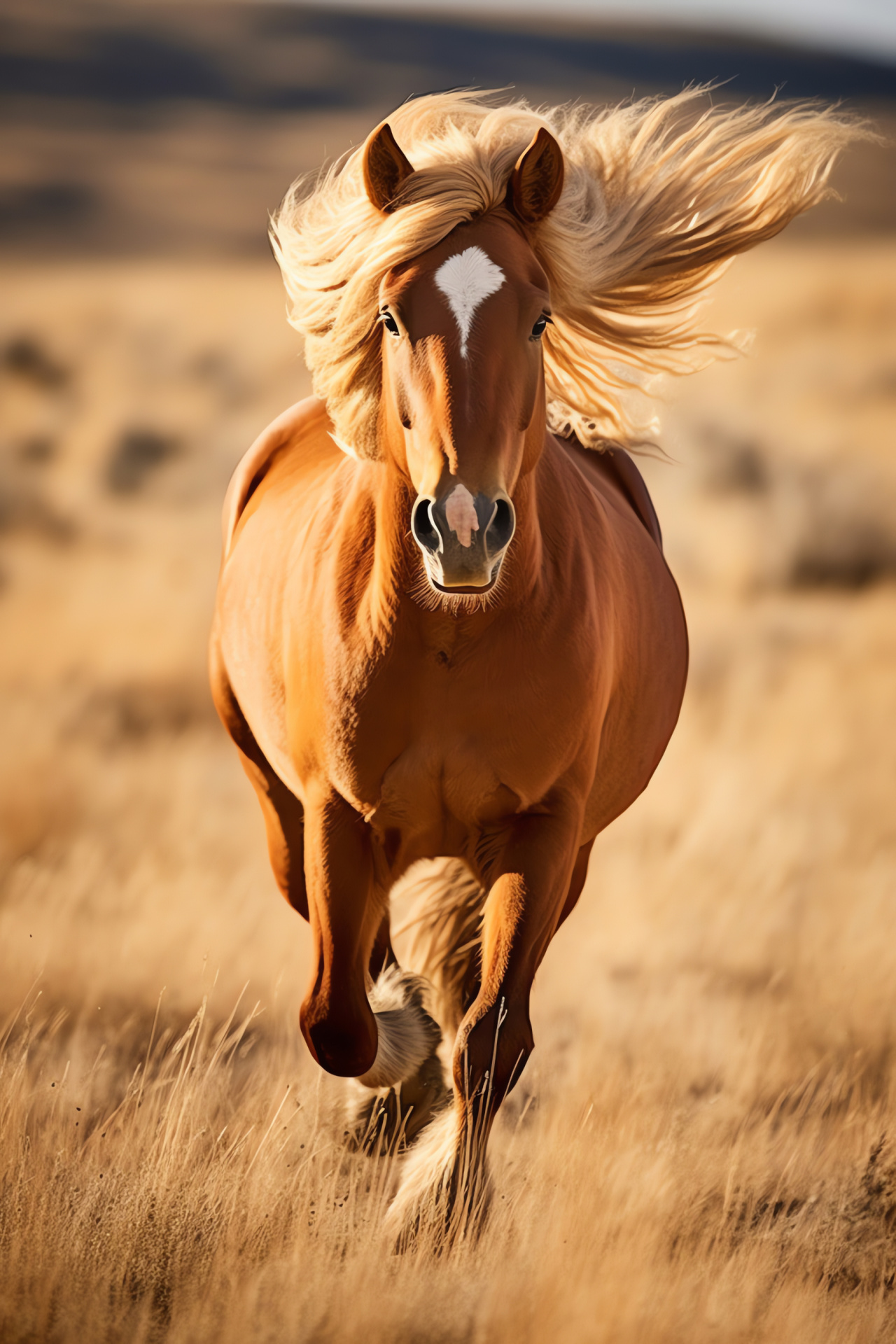 Mustang in motion, Wild horse herd, Feral equine, High plains roamer, Equine freedom, HD Phone Image