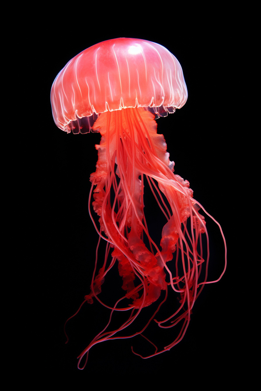 Lion's Mane Jellyfish, marine jelly, oceanic drifters, jellyfish species, sea creature, HD Phone Wallpaper