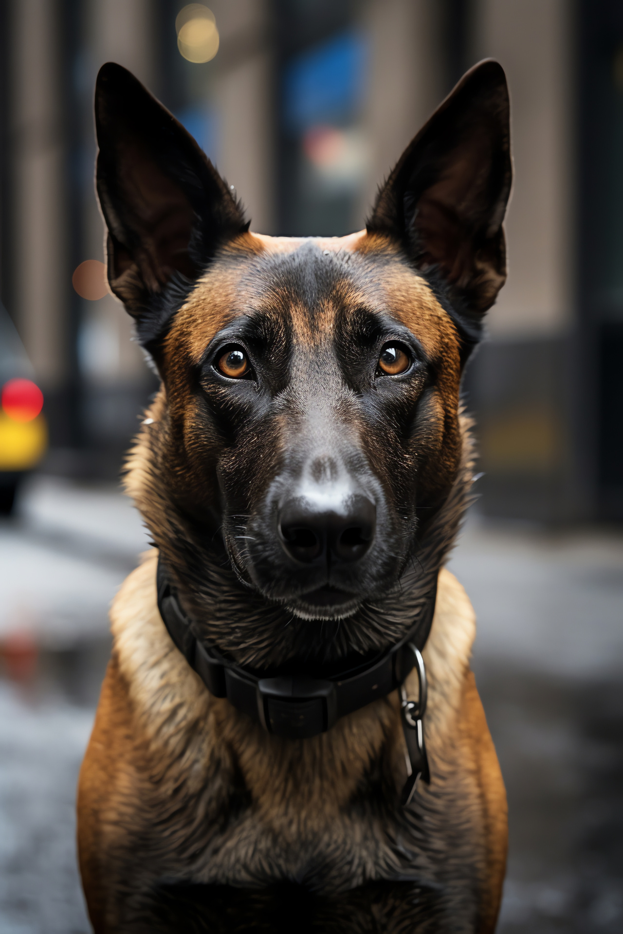 Police K9 Belgian Malinois, Enforcement Canine, Diligent Patrol Dog, Breed Specific Markings, Service Animal Dedication, HD Phone Wallpaper