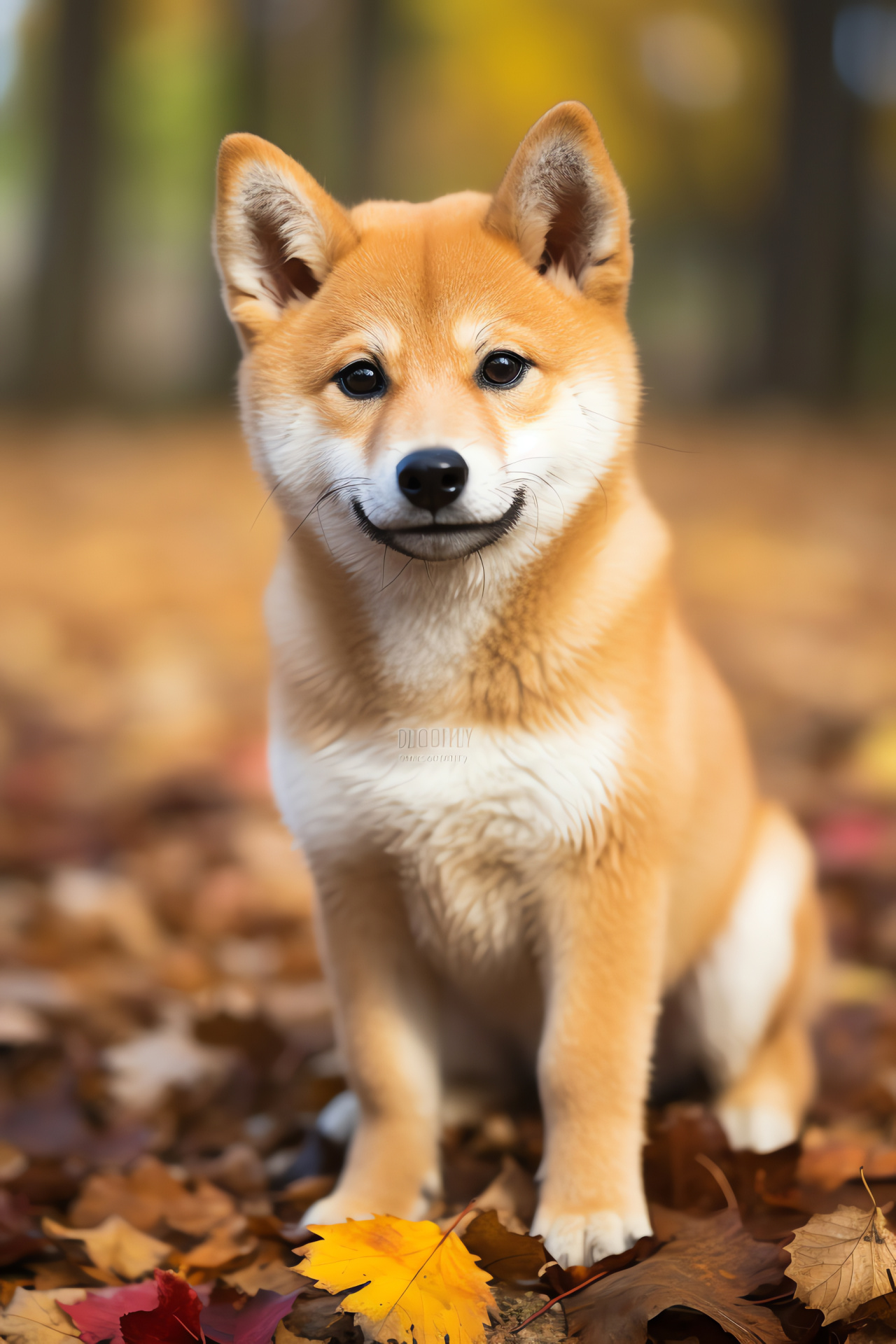 Canine Shiba Inu, Pet affection, Japanese breed, Playful demeanor, Juvenile interaction, HD Phone Image