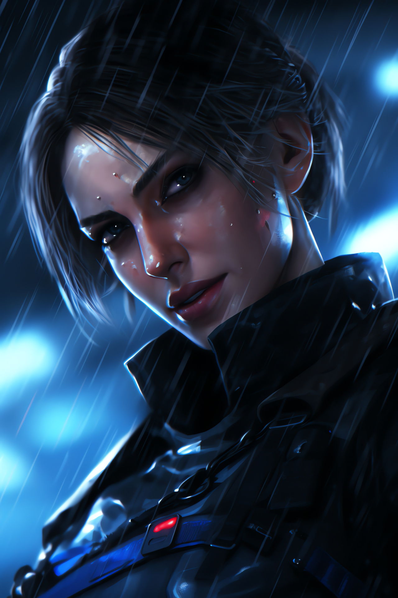 Jill Valentine combat, Raccoon Police survivor, S.T.A.R.S. expertise, Urban decay, Tense standoff, HD Phone Wallpaper