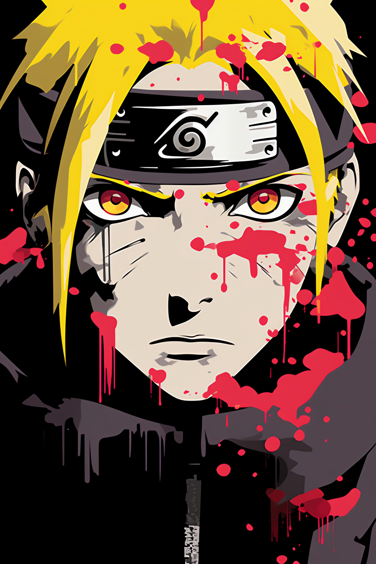 Deidara Akatsuki, Blond ninja, Art of combat, Cerulean gaze, Explosive character, HD Phone Wallpaper