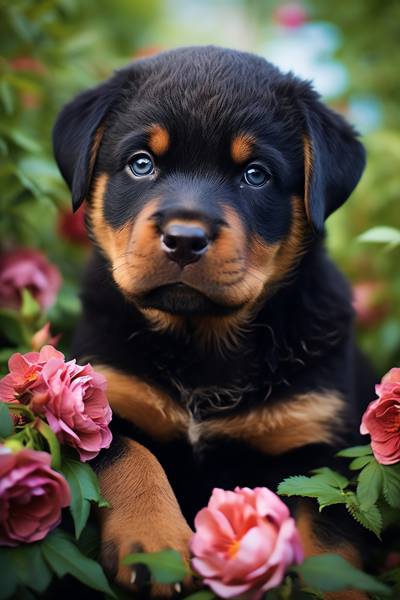 Rottweiler puppies, Canine, German breed, Guard dogs, Playful pets, HD Phone Image