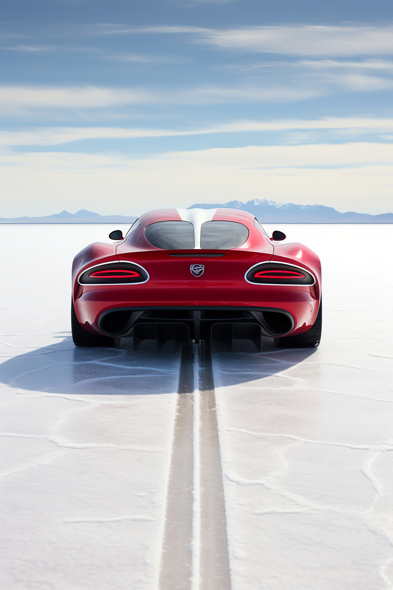 Bonneville Viper ambition, Speed trial terrain, Salt Flat vehicular prowess, Drag reduction design, Endurance aerodynamics, HD Phone Wallpaper