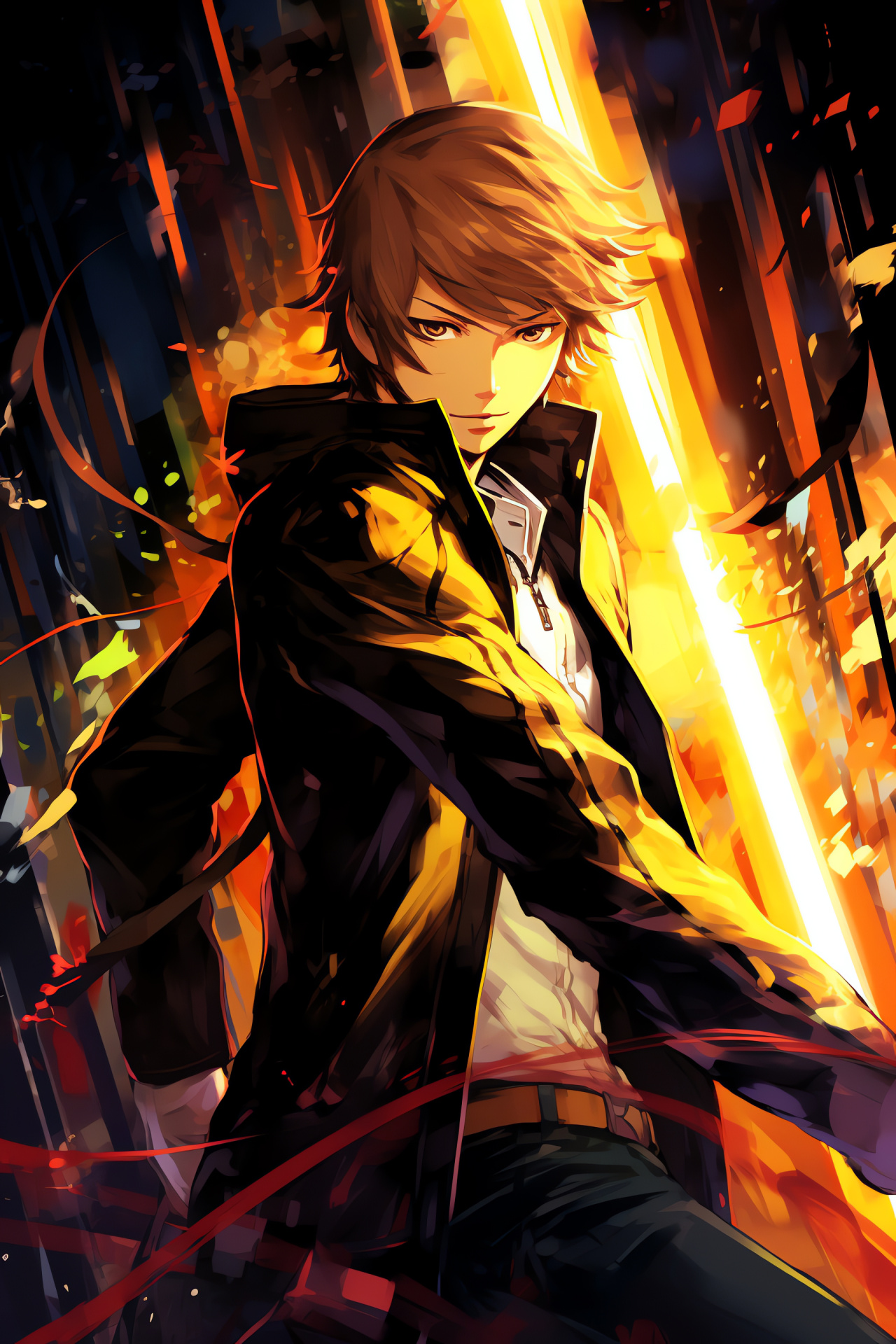 Persona 4, Yosuke Hanamura, Paired cutlasses, Tactical finesse, Expedited slicers, HD Phone Wallpaper