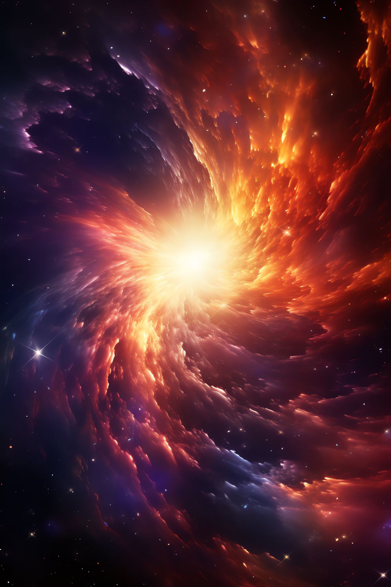 Cosmic display, Supernova drama, Celestial mix, Colorful demise, Astronomical theater, HD Phone Wallpaper